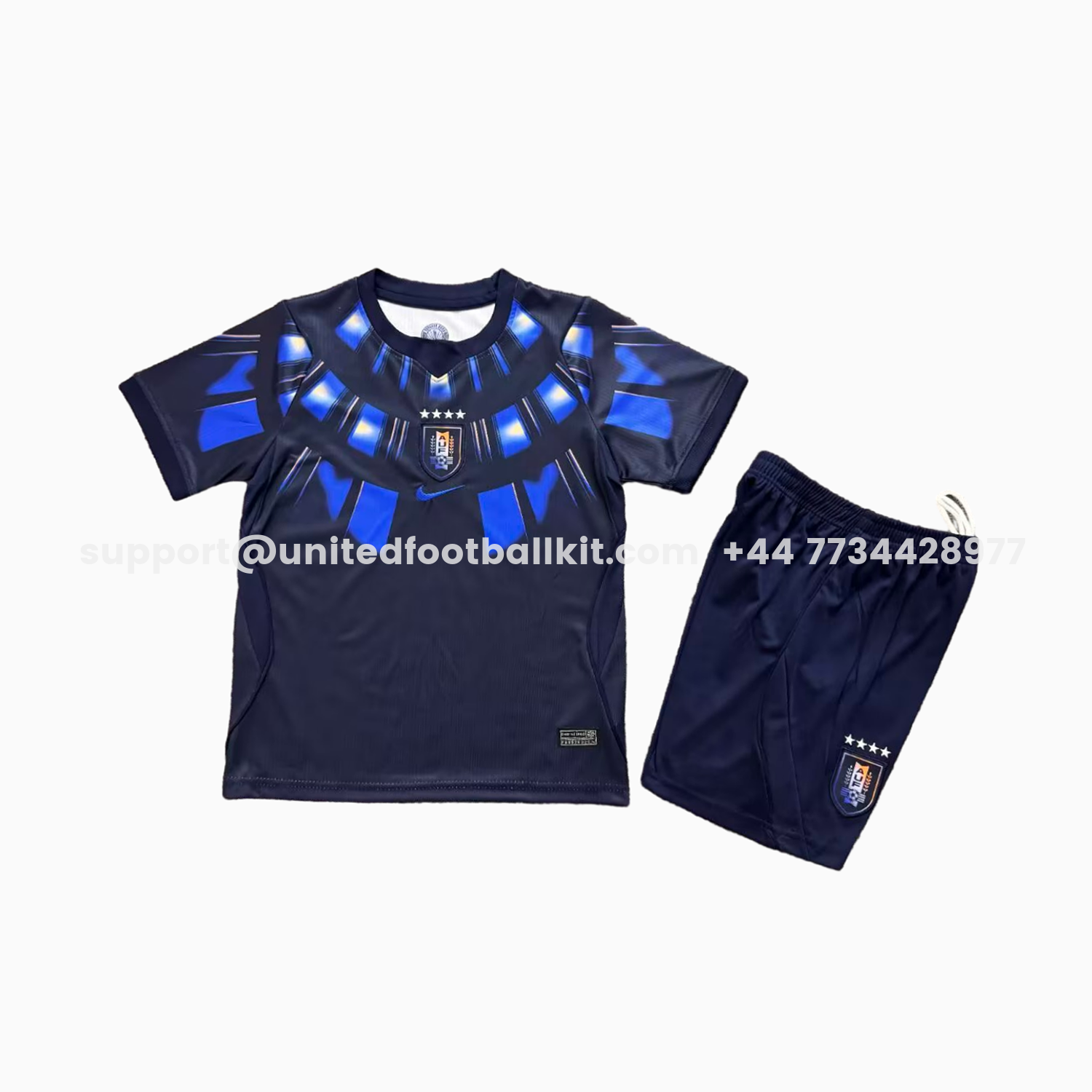 Unitedfootballkit.com | Uruguay 2026 Away Kids Kit -Customize Name, Number and Patch | Worldwide Shipping