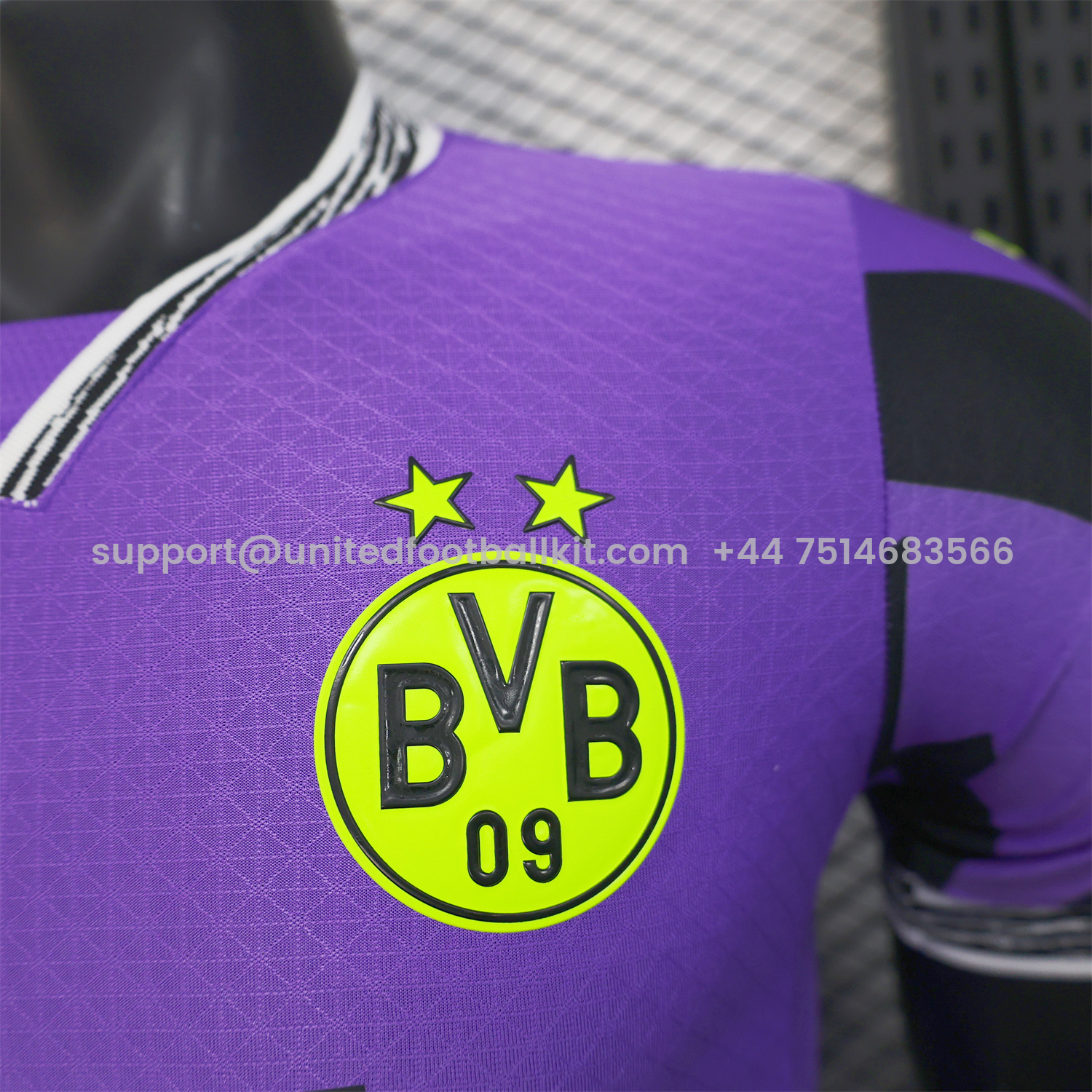 Unitedfootballkit.com | Dortmund 24-25 Purple Goalkeeper Special Edition Jersey - Player Version -Customize Name, Number and Patch | Worldwide Shipping