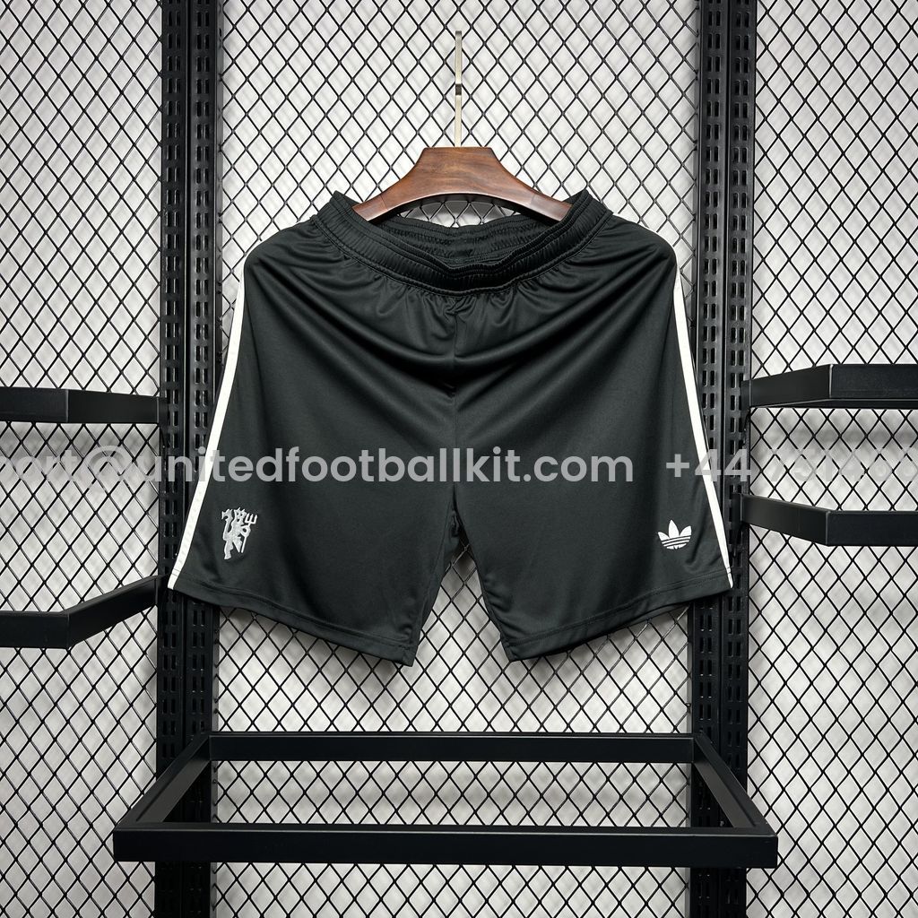 Unitedfootballkit.com | Manchester United 24-25 Third Shorts - Fans Version -Customize Name, Number and Patch | Worldwide Shipping
