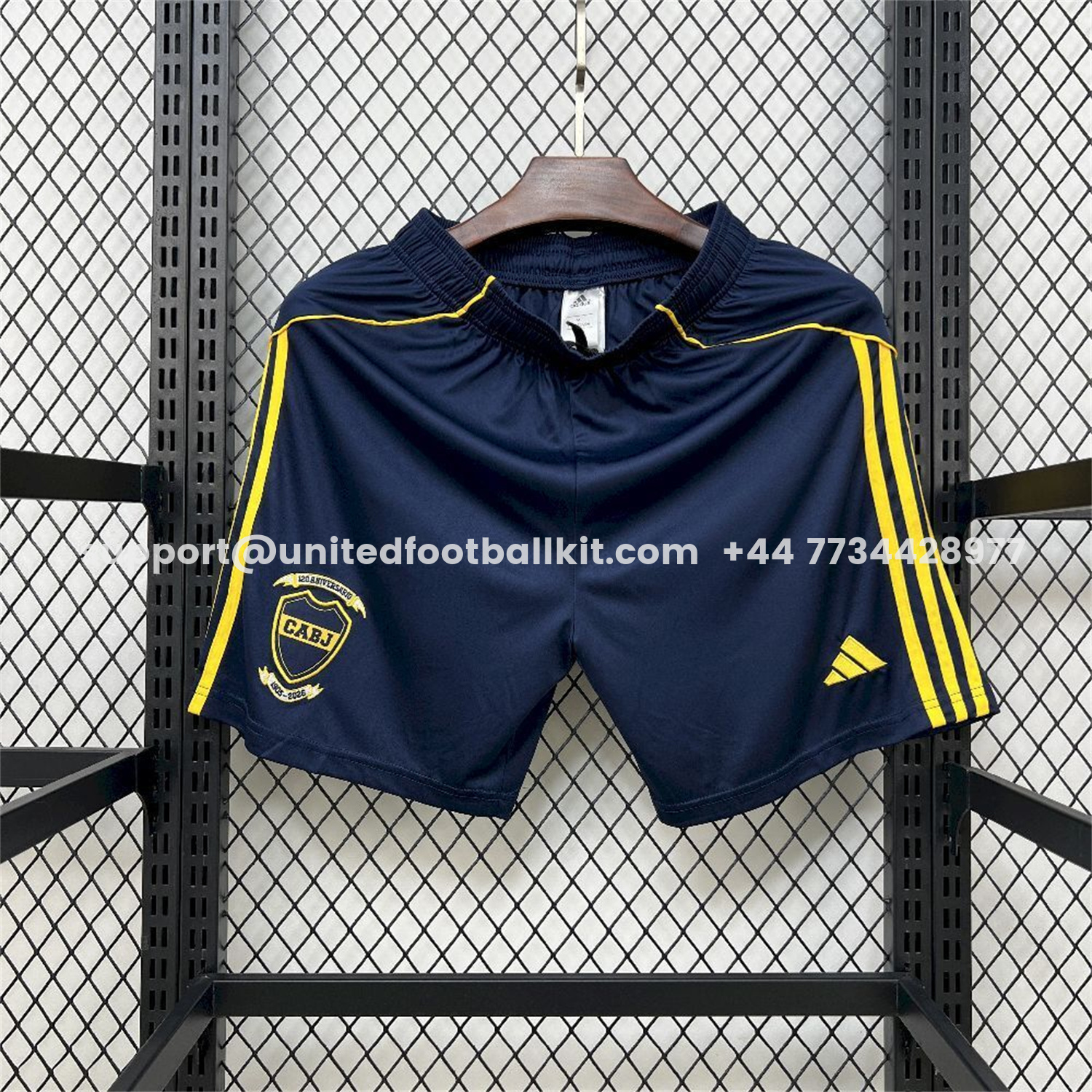 Unitedfootballkit.com | Boca Juniors 25-26 Home Black Shorts - Fans Version -Customize Name, Number and Patch | Worldwide Shipping