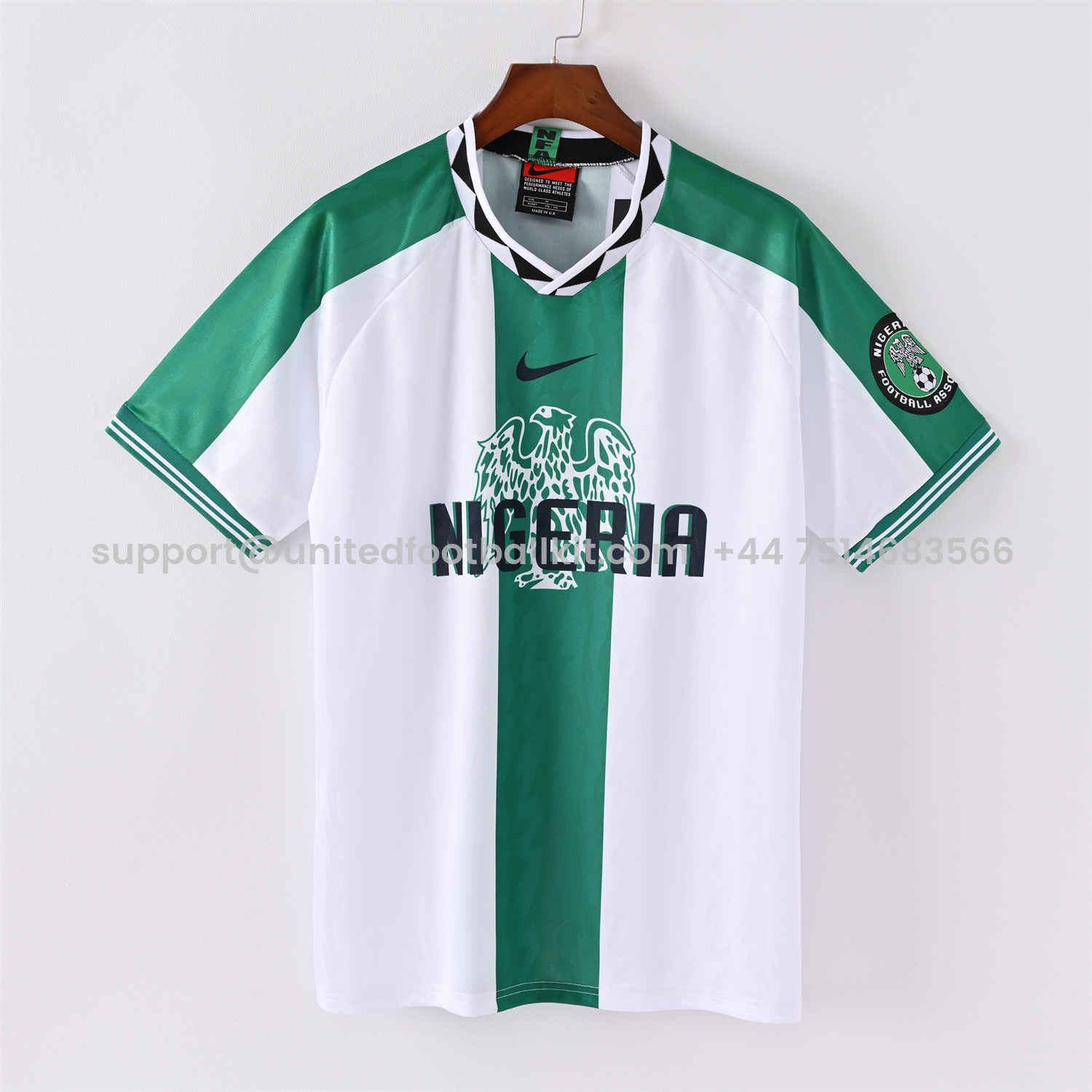 Unitedfootballkit.com | Retro Nigeria 1996 Away Jersey -Customize Name, Number and Patch | Worldwide Shipping