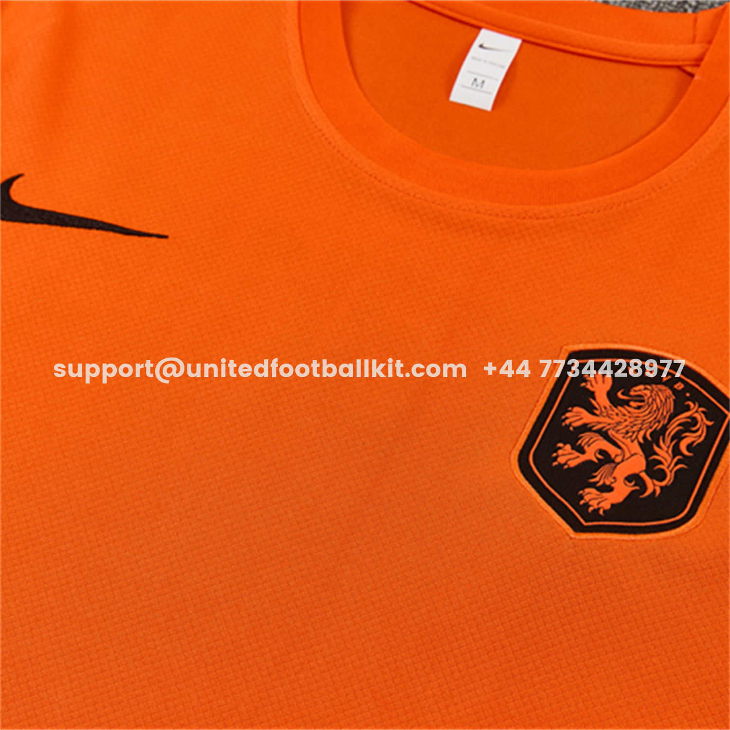 Unitedfootballkit.com | Netherlands 2026 Kids Short-Sleeve Training Set - Orange Top & Black With Orange Accents Pants -Customize Name, Number and Patch | Worldwide Shipping