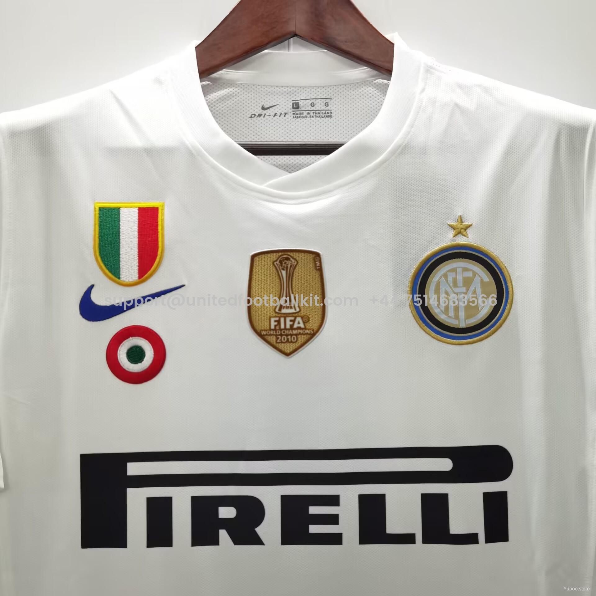 Unitedfootballkit.com | Retro Inter Milan 2010-11 Away Stadium Jersey -Customize Name, Number and Patch | Worldwide Shipping