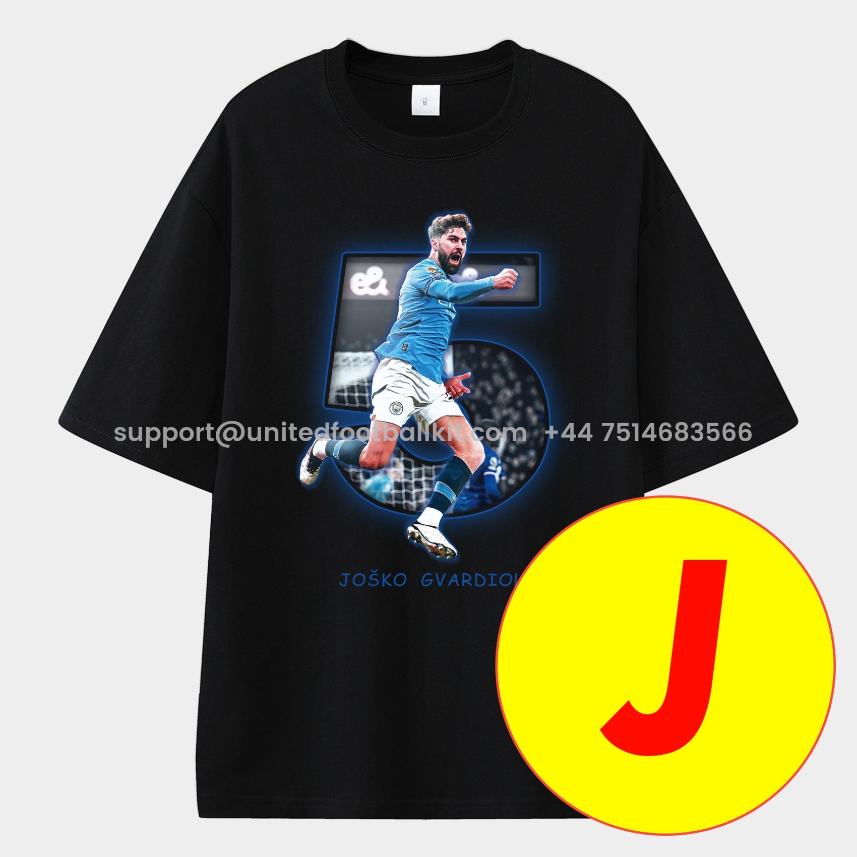 Unitedfootballkit.com | Manchester City Highlights Of The Decade Unisex Pure Cotton T-shirt -Customize Name, Number and Patch | Worldwide Shipping