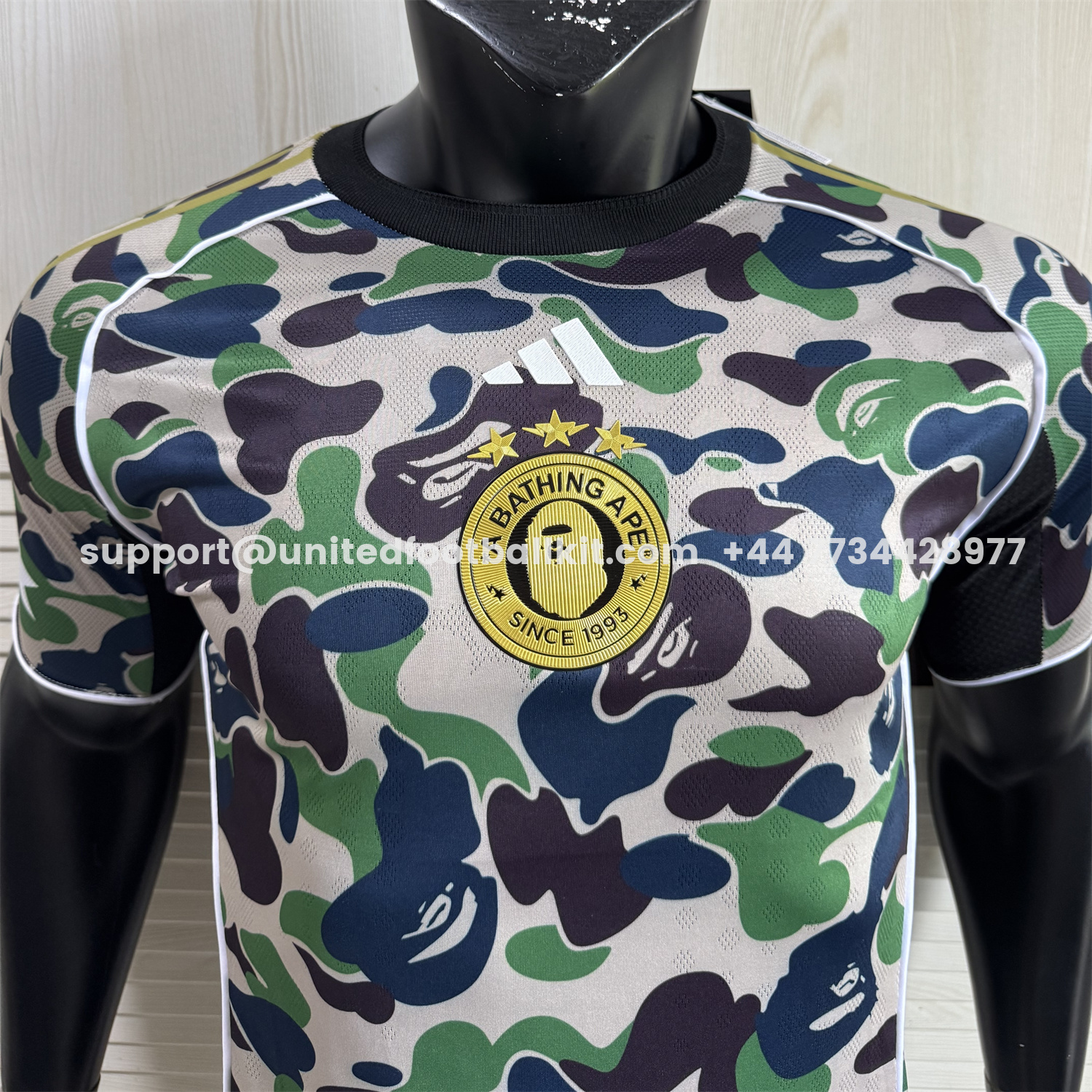 Unitedfootballkit.com | Adidas x A Bathing Ape Camouflage Special Jersey - Player Version -Customize Name, Number and Patch | Worldwide Shipping