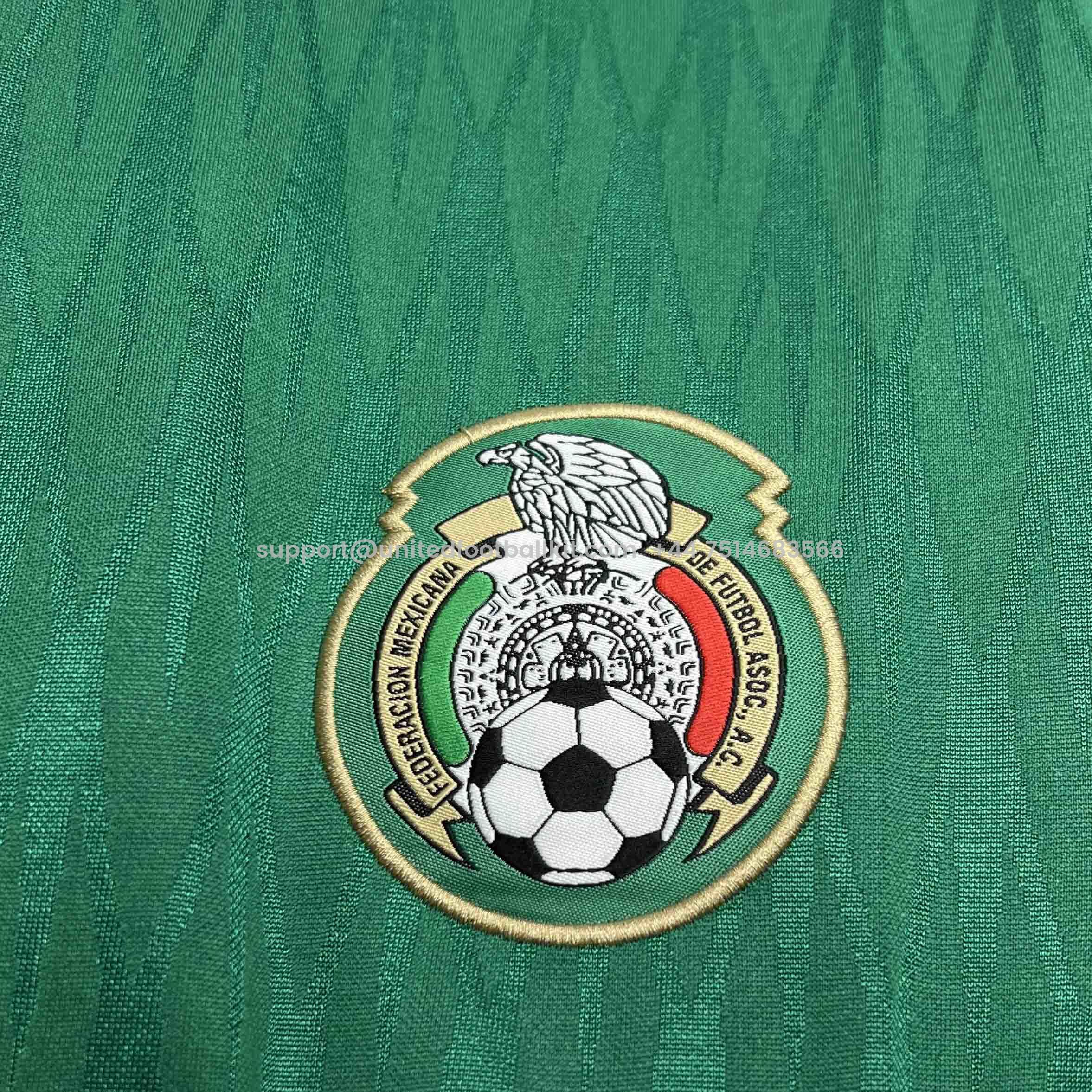 Unitedfootballkit.com | Retro Mexico 2010 Home Stadium Jersey -Customize Name, Number and Patch | Worldwide Shipping