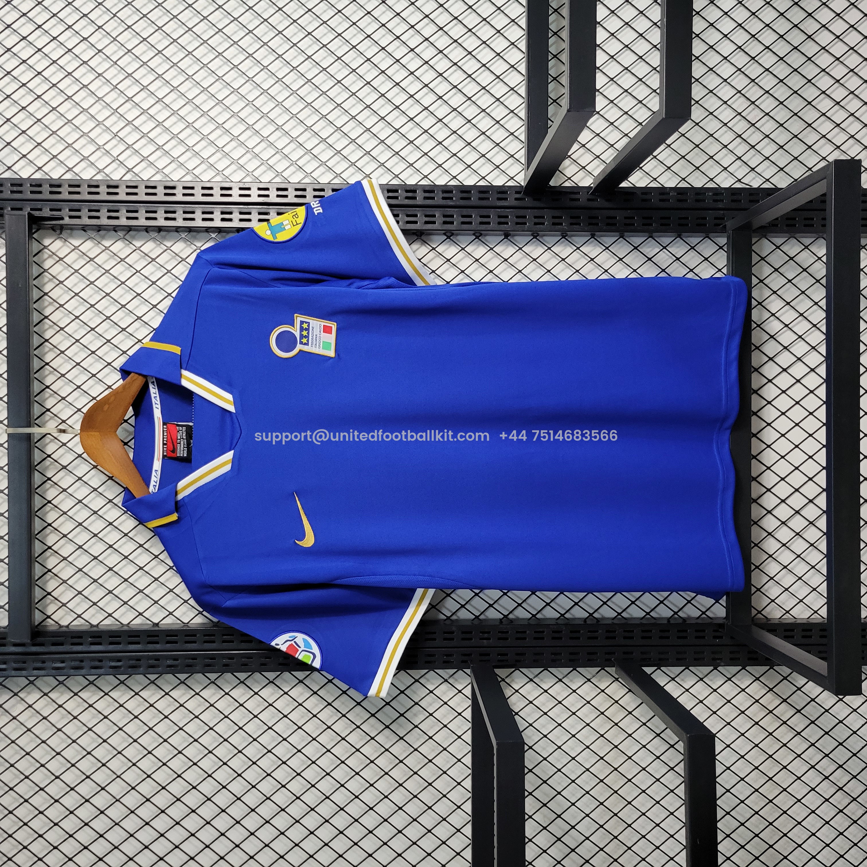 Unitedfootballkit.com | Retro Italy 1996 Home Stadium Jersey -Customize Name, Number and Patch | Worldwide Shipping