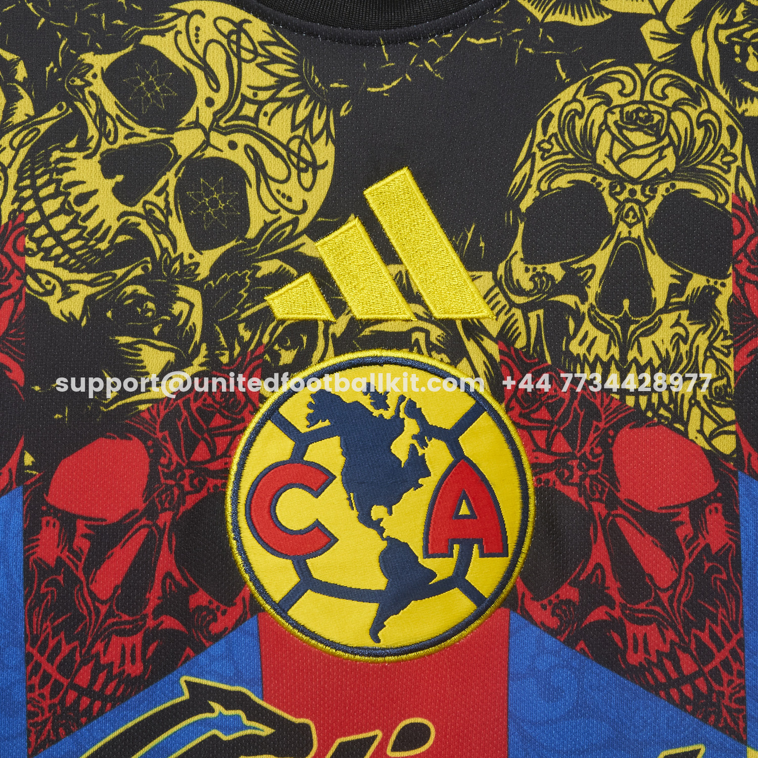 Unitedfootballkit.com | Club América 25-26 Día de Muertos Home Jersey - Fans Version -Customize Name, Number and Patch | Worldwide Shipping