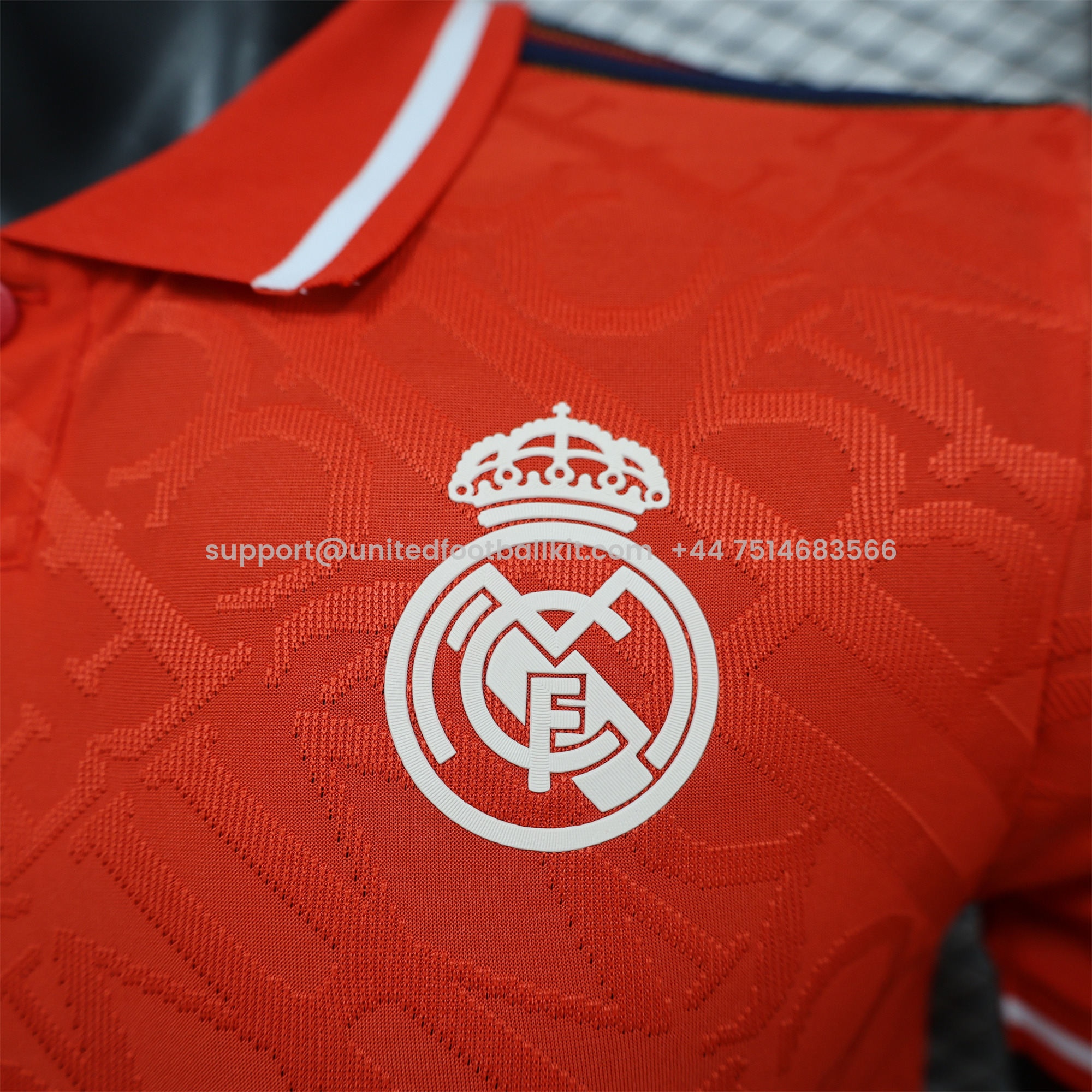 Unitedfootballkit.com | Real Madrid 24-25 Trefoil Orange Jersey - Player Version -Customize Name, Number and Patch | Worldwide Shipping