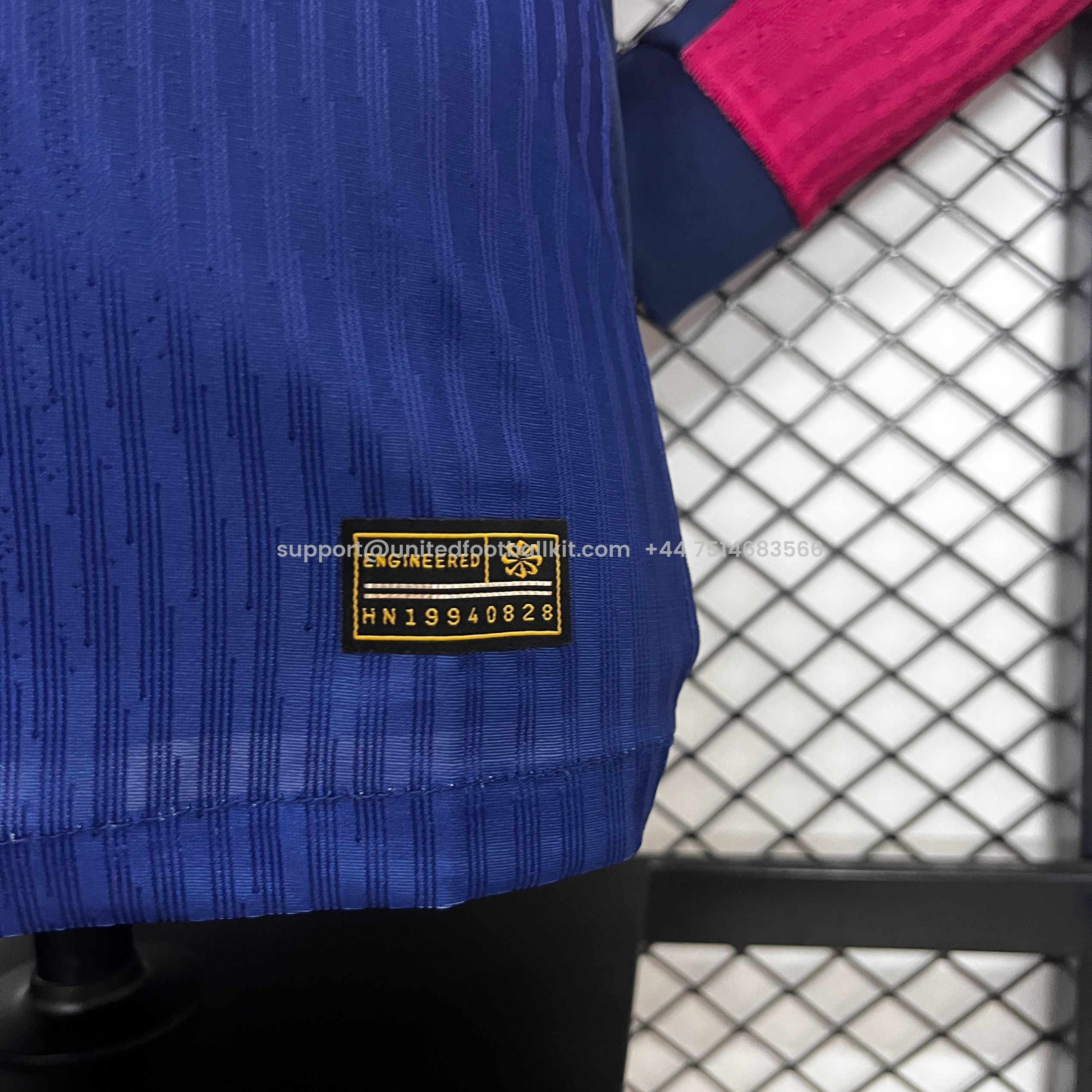 Unitedfootballkit.com | Barcelona 24-25 Home Long Sleeve Jersey with Big Logo - Player Version -Customize Name, Number and Patch | Worldwide Shipping