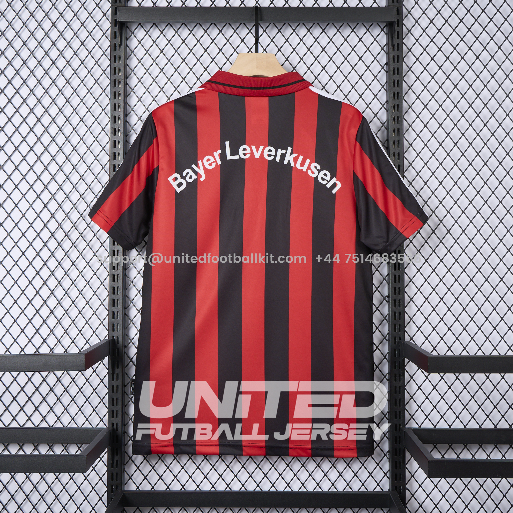 Unitedfootballkit.com | Retro Bayer 04 Leverkusen 2001-02 Home Jersey -Customize Name, Number and Patch | Worldwide Shipping