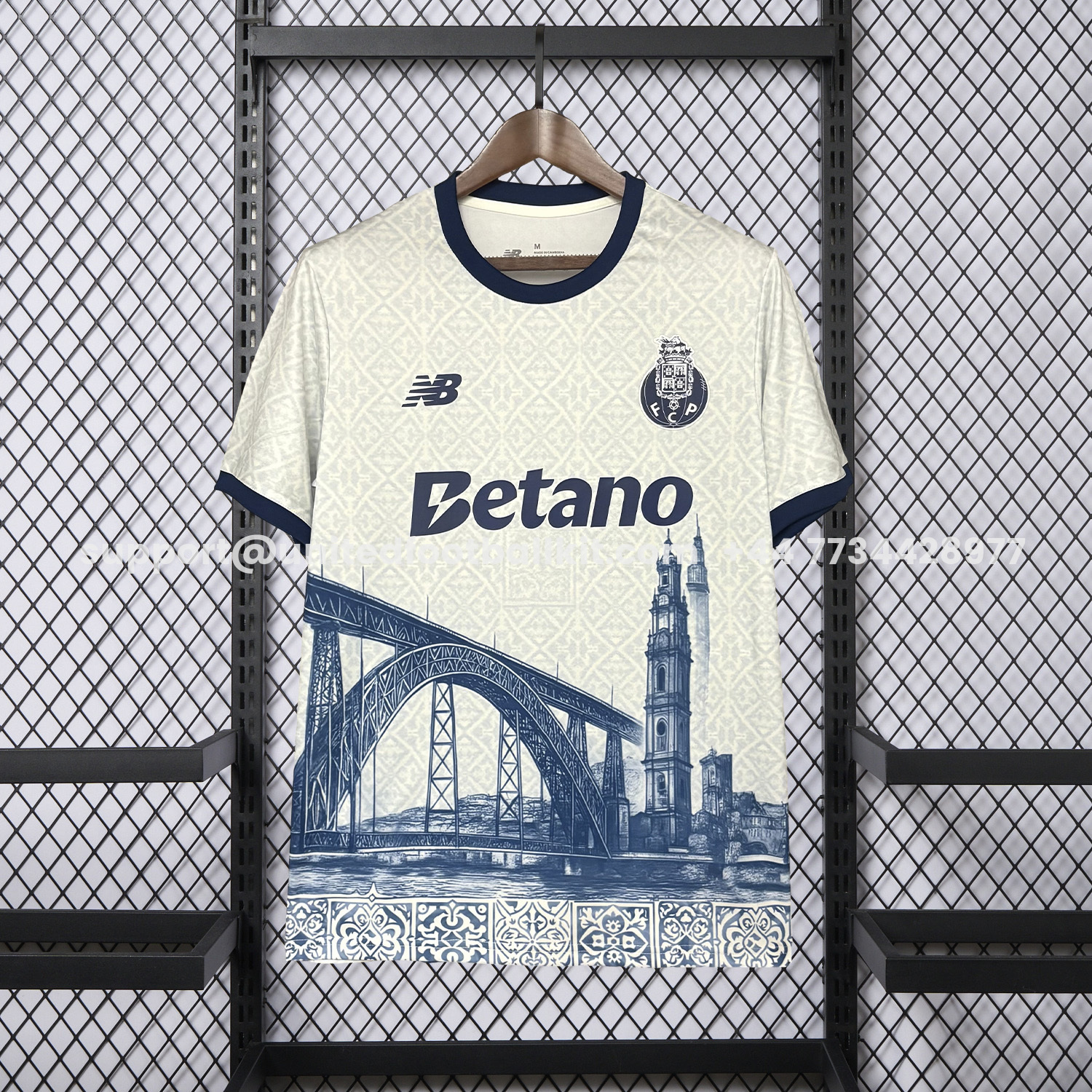 Unitedfootballkit.com | Porto 25-26 Ponte Maria Pia And Clérigos Church Jersey - Fans Version -Customize Name, Number and Patch | Worldwide Shipping