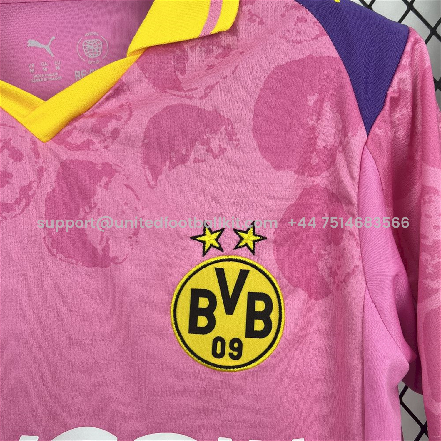Unitedfootballkit.com | Dortmund 25-26 Club World Cup Pink Goalkeeper Jersey - Fans Version -Customize Name, Number and Patch | Worldwide Shipping