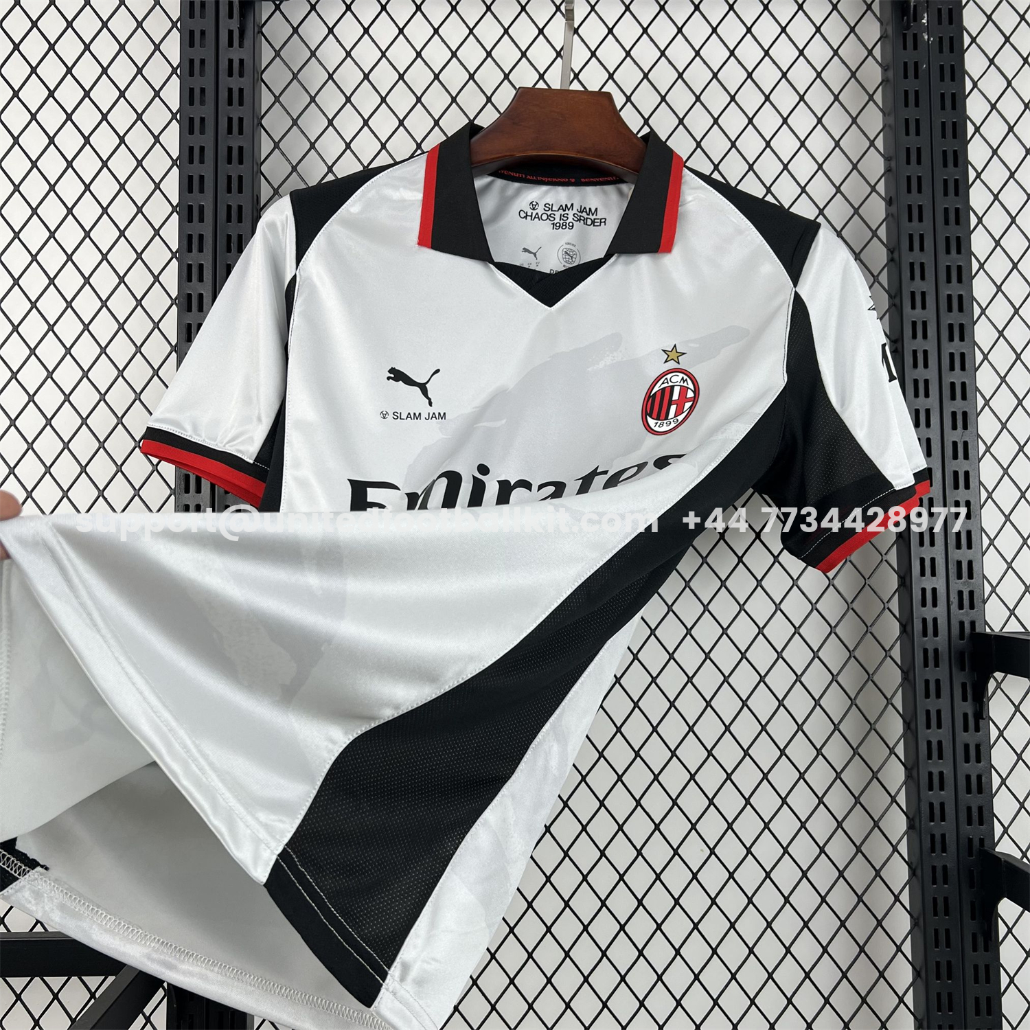 Unitedfootballkit.com | AC Milan 26-27 Slam Jam Special Jersey - Fans Version -Customize Name, Number and Patch | Worldwide Shipping