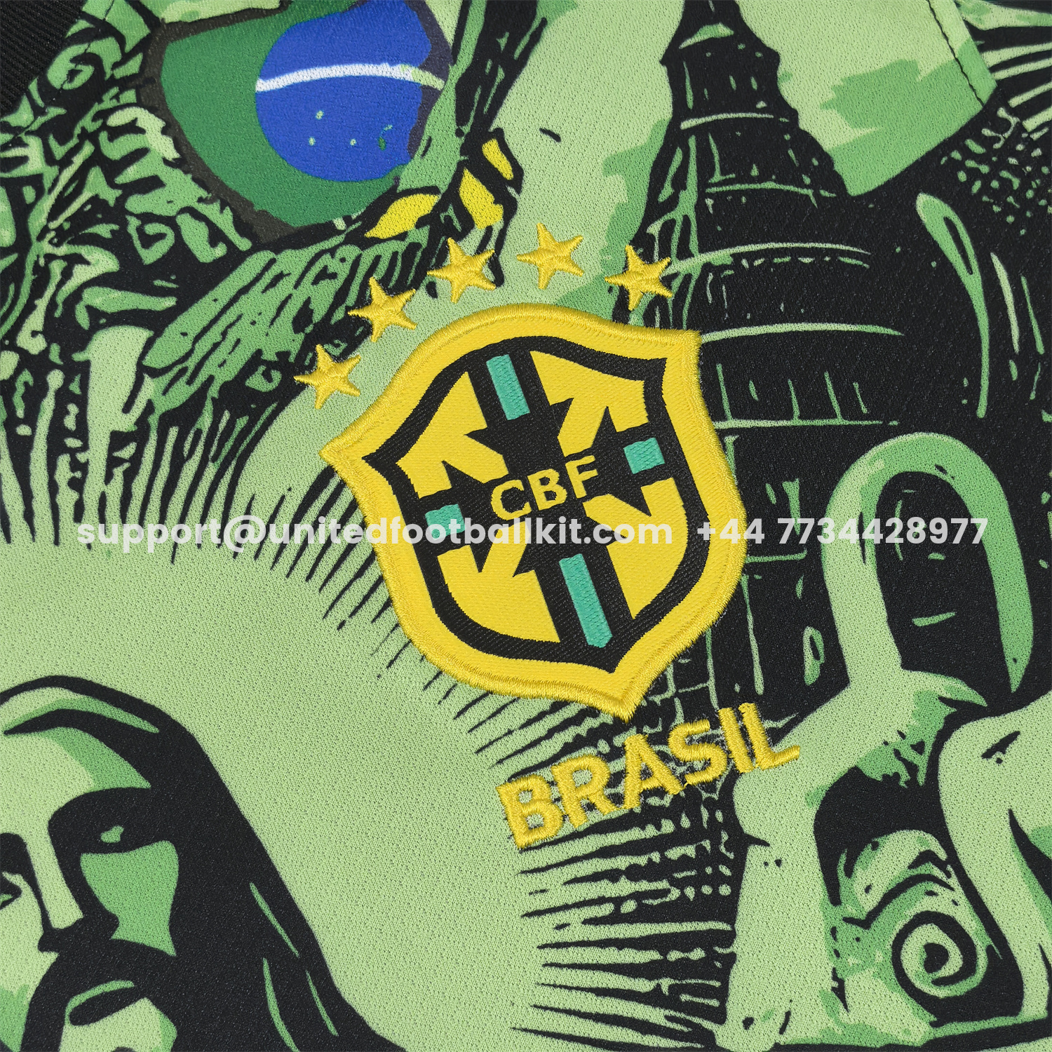 Unitedfootballkit.com | Brazil 25-26 Jesus Green Special Jersey - Fans Version -Customize Name, Number and Patch | Worldwide Shipping