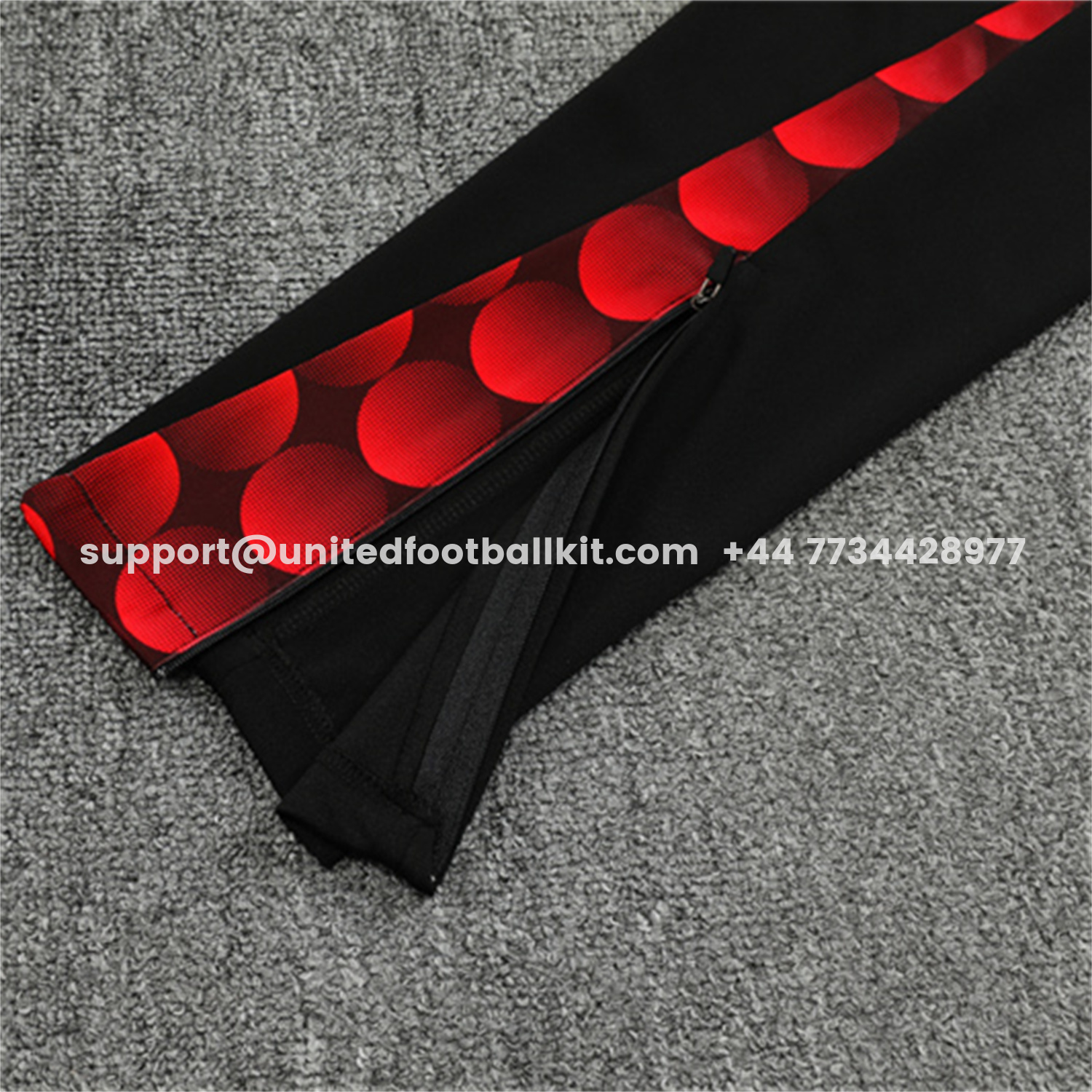 Unitedfootballkit.com | Feyenoord 25-26 Long Sleeve Training Set - Red Top & Black Pants -Customize Name, Number and Patch | Worldwide Shipping