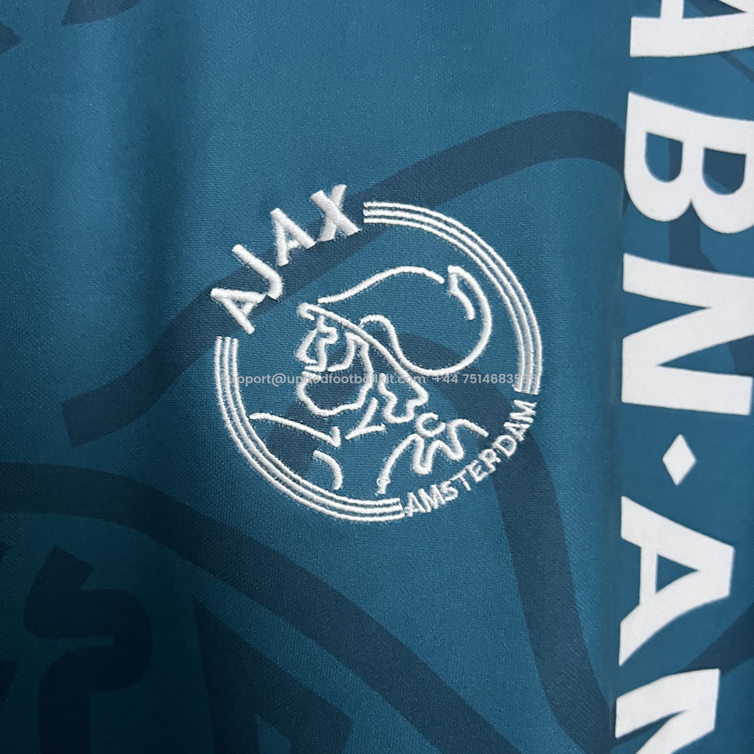 Unitedfootballkit.com | Retro Ajax 1995-96 Away Jersey -Customize Name, Number and Patch | Worldwide Shipping