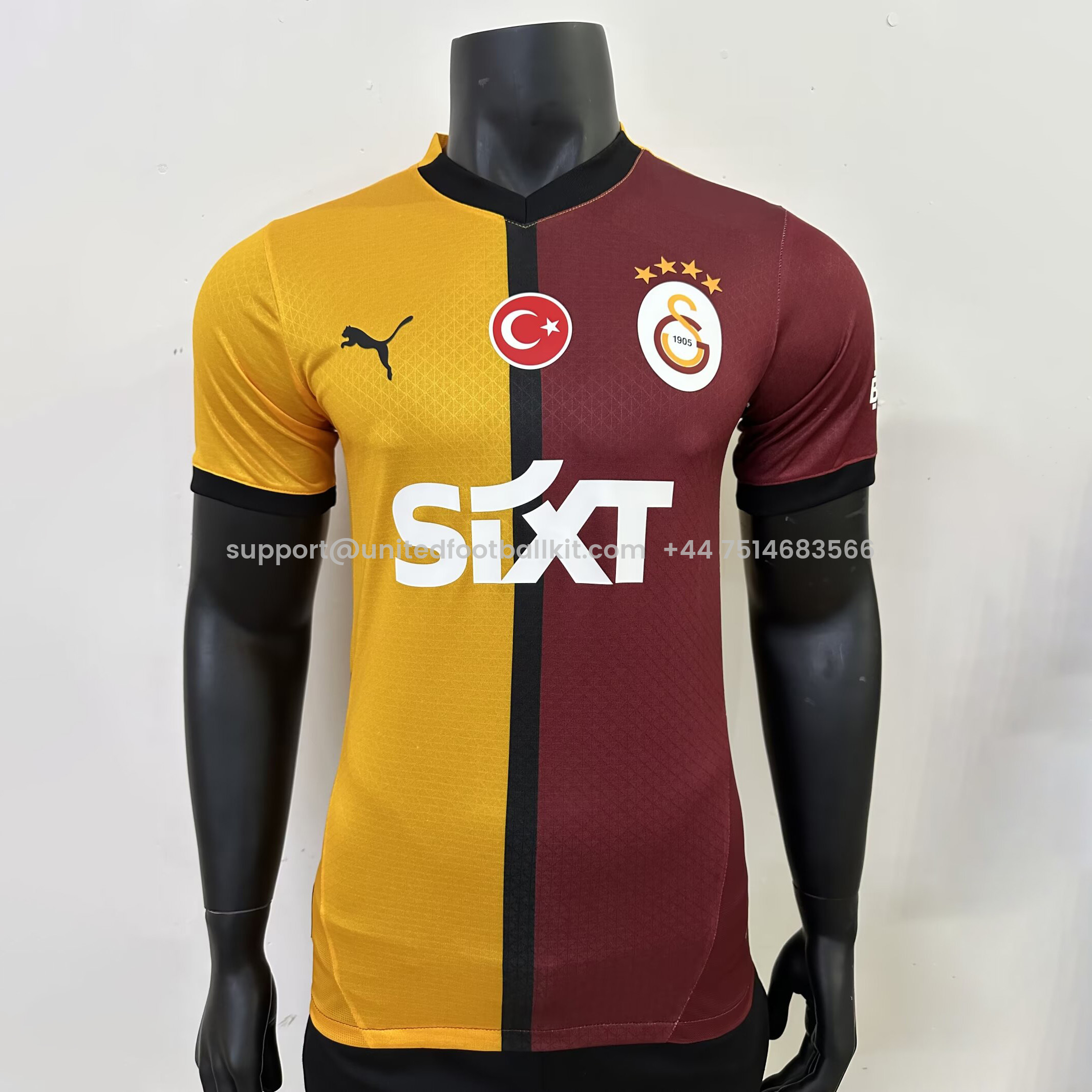 Unitedfootballkit.com | Galatasaray 24-25 Home Jersey - Player Version -Customize Name, Number and Patch | Worldwide Shipping