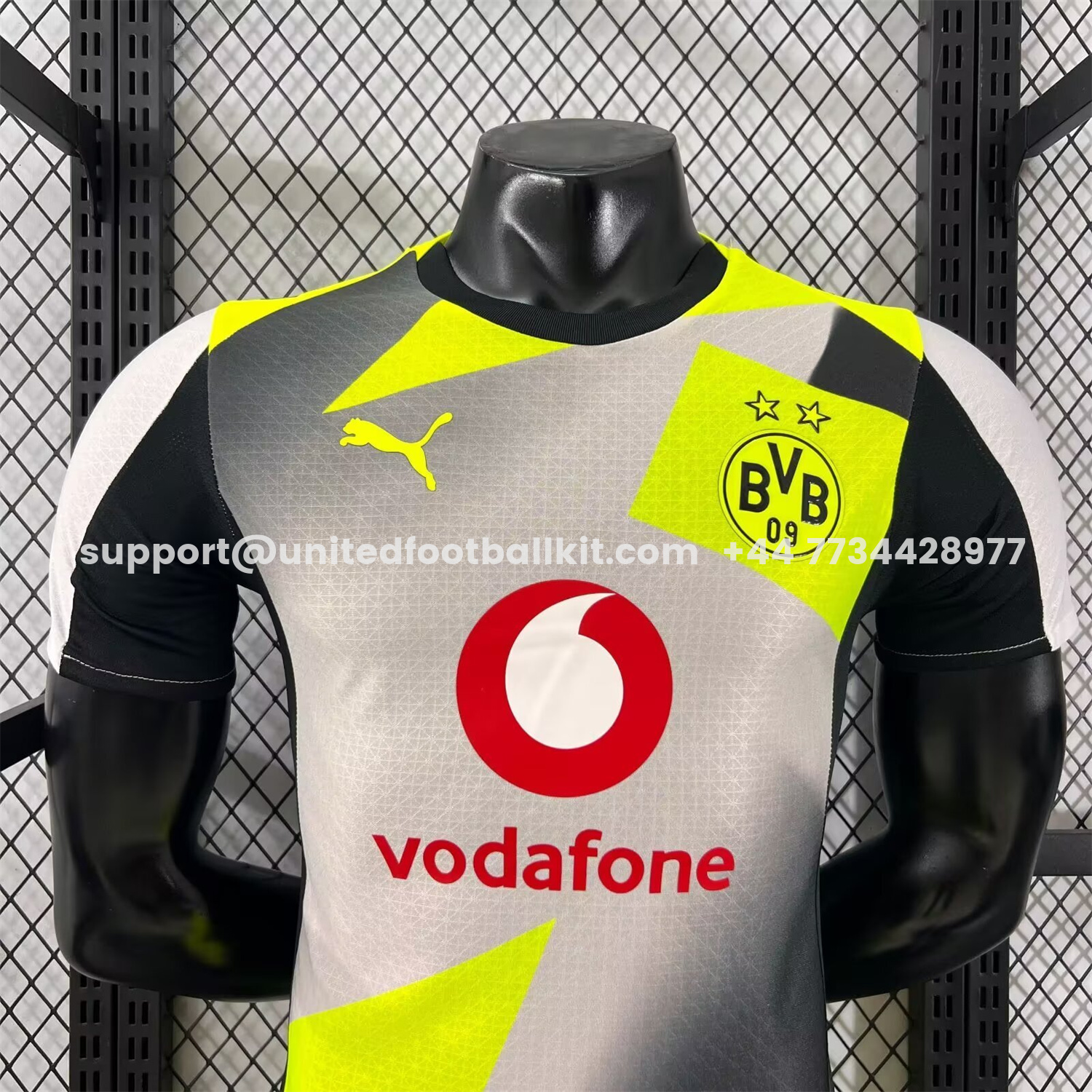 Unitedfootballkit.com | Dortmund 25-26 Away Silver Mist Jersey - Player Version -Customize Name, Number and Patch | Worldwide Shipping