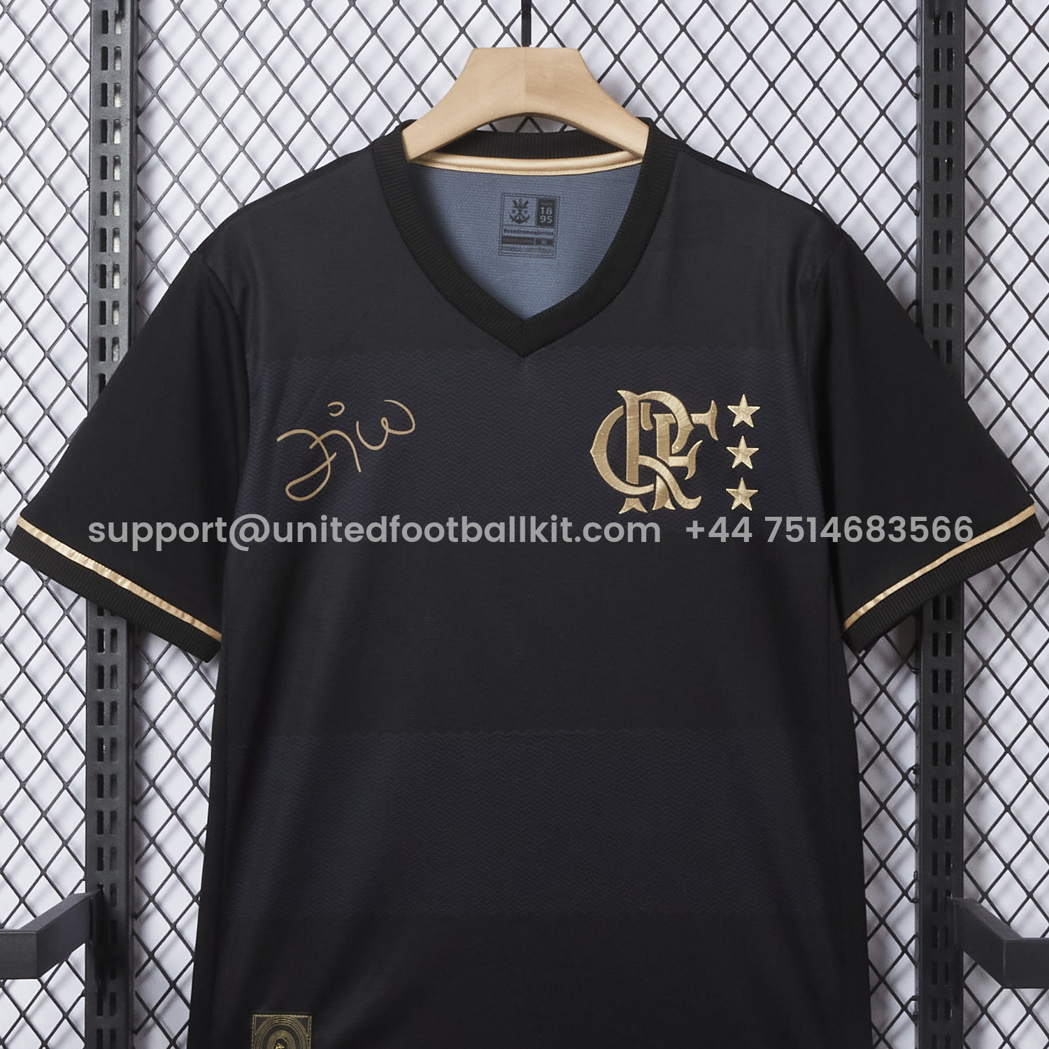 Unitedfootballkit.com | Flamengo 25-26 ZICO Commemorative Black Jersey - Fans Version -Customize Name, Number and Patch | Worldwide Shipping