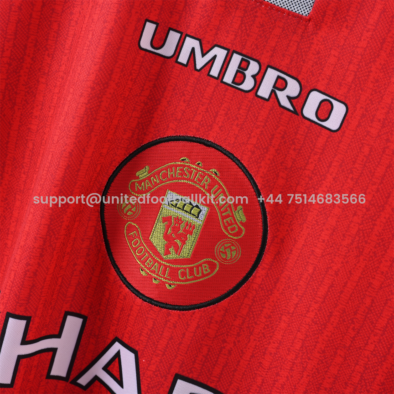 Unitedfootballkit.com | Retro Manchester United 96-97 Home Jersey -Customize Name, Number and Patch | Worldwide Shipping