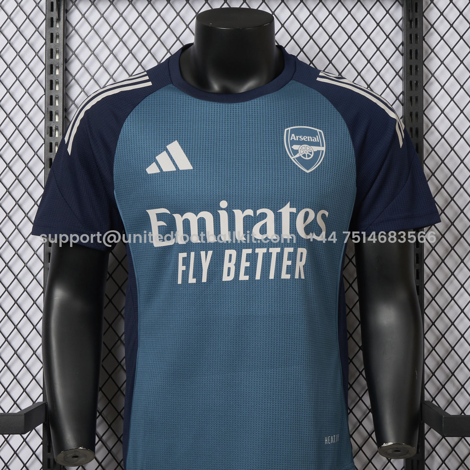 Unitedfootballkit.com | Arsenal 25-26 Blue Training Jersey - Player Version -Customize Name, Number and Patch | Worldwide Shipping