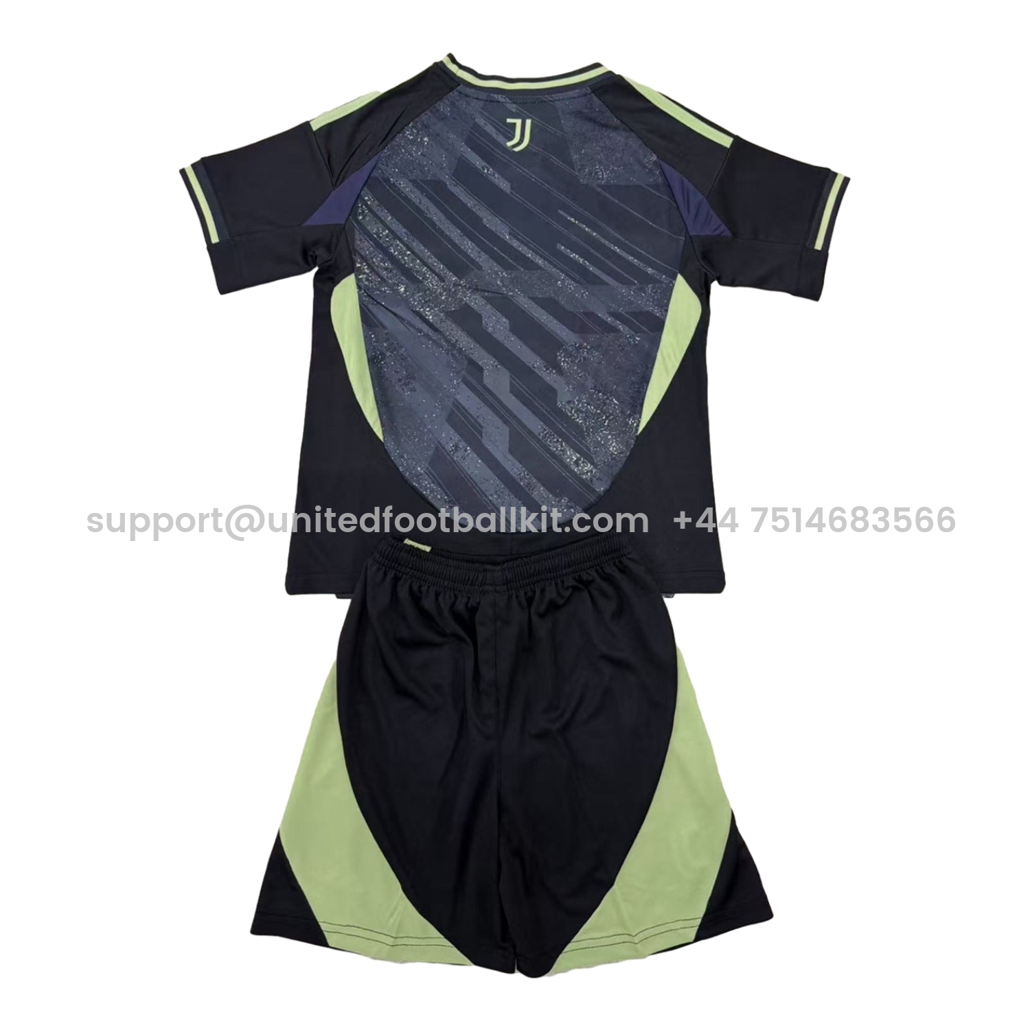 Unitedfootballkit.com | Juventus 24-25 Black Special Edition Kids Kit -Customize Name, Number and Patch | Worldwide Shipping