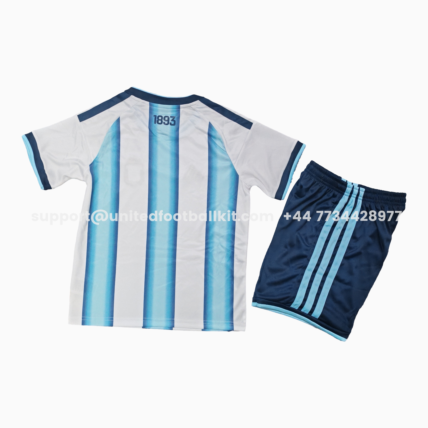 Unitedfootballkit.com | Argentina 2026 Home Kids Kit - Without Chest Patch -Customize Name, Number and Patch | Worldwide Shipping