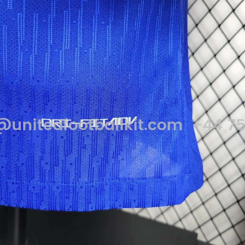 Unitedfootballkit.com | France 2024 Home Long Sleeve Jersey - Player Version -Customize Name, Number and Patch | Worldwide Shipping