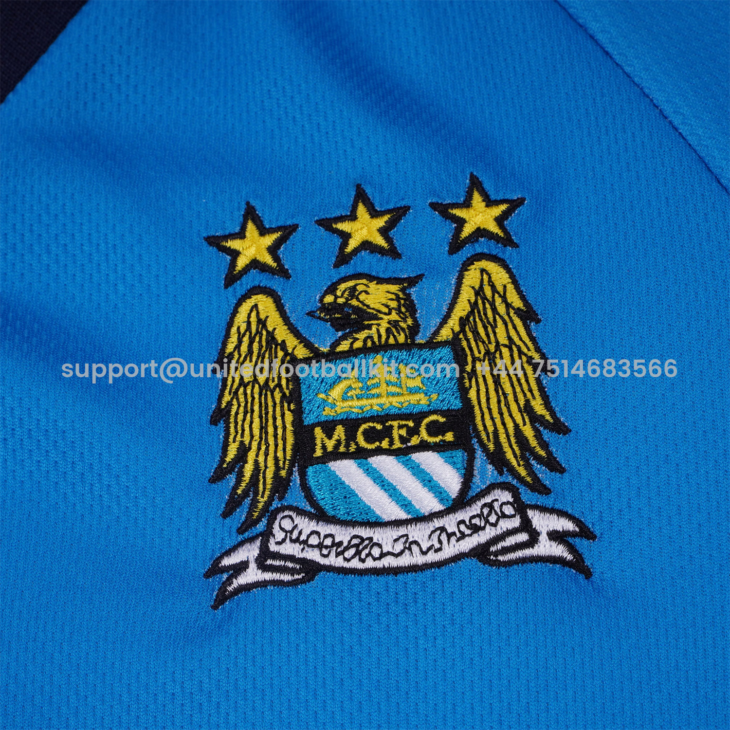 Unitedfootballkit.com | Retro Manchester City 1997-98 Home Kids Kit -Customize Name, Number and Patch | Worldwide Shipping