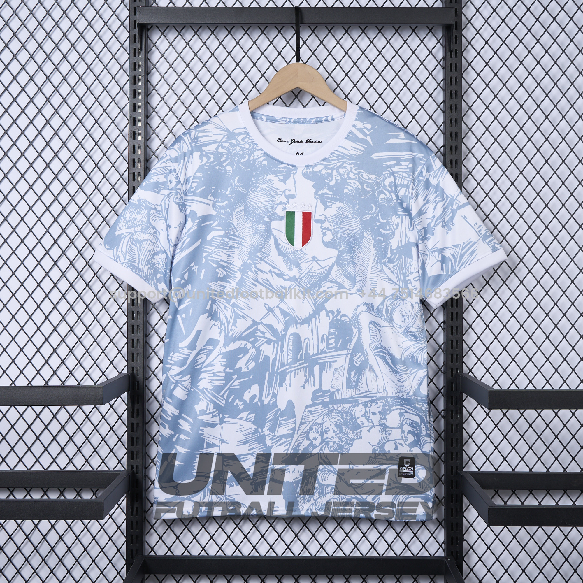 Unitedfootballkit.com | Italy 2024 White Special Edition Jersey - Fans Version -Customize Name, Number and Patch | Worldwide Shipping