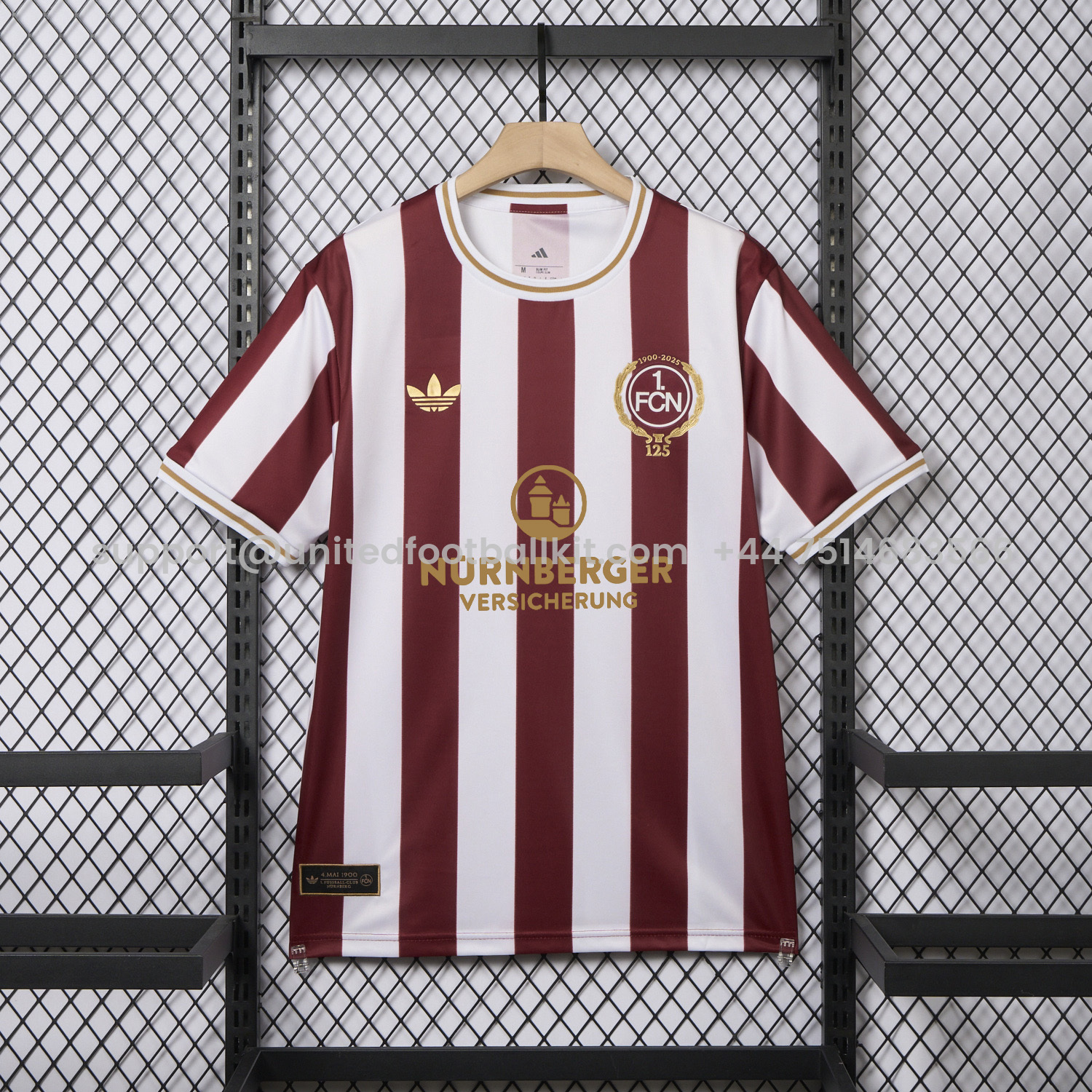 Unitedfootballkit.com | Nürnberg 24-25 125-Year Anniversary Jersey With Sponsors - Fans Version -Customize Name, Number and Patch | Worldwide Shipping