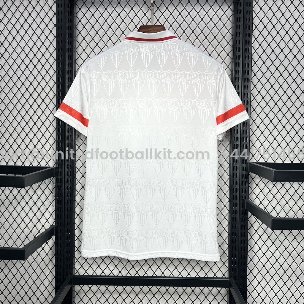 Unitedfootballkit.com | Retro Sevilla FC 1993-94 Home Jersey -Customize Name, Number and Patch | Worldwide Shipping