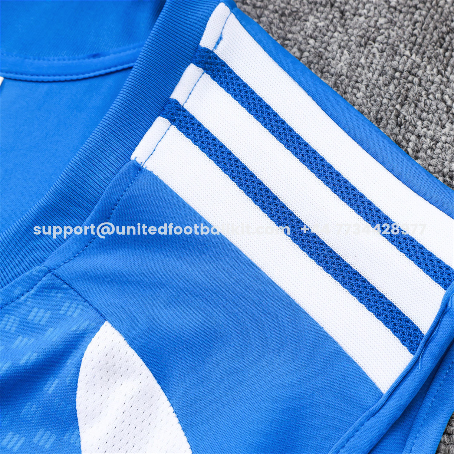 Unitedfootballkit.com | Cruzeiro 25-26 Vest Training Set - Ocean Blue Vest and Dark Blue Shorts -Customize Name, Number and Patch | Worldwide Shipping