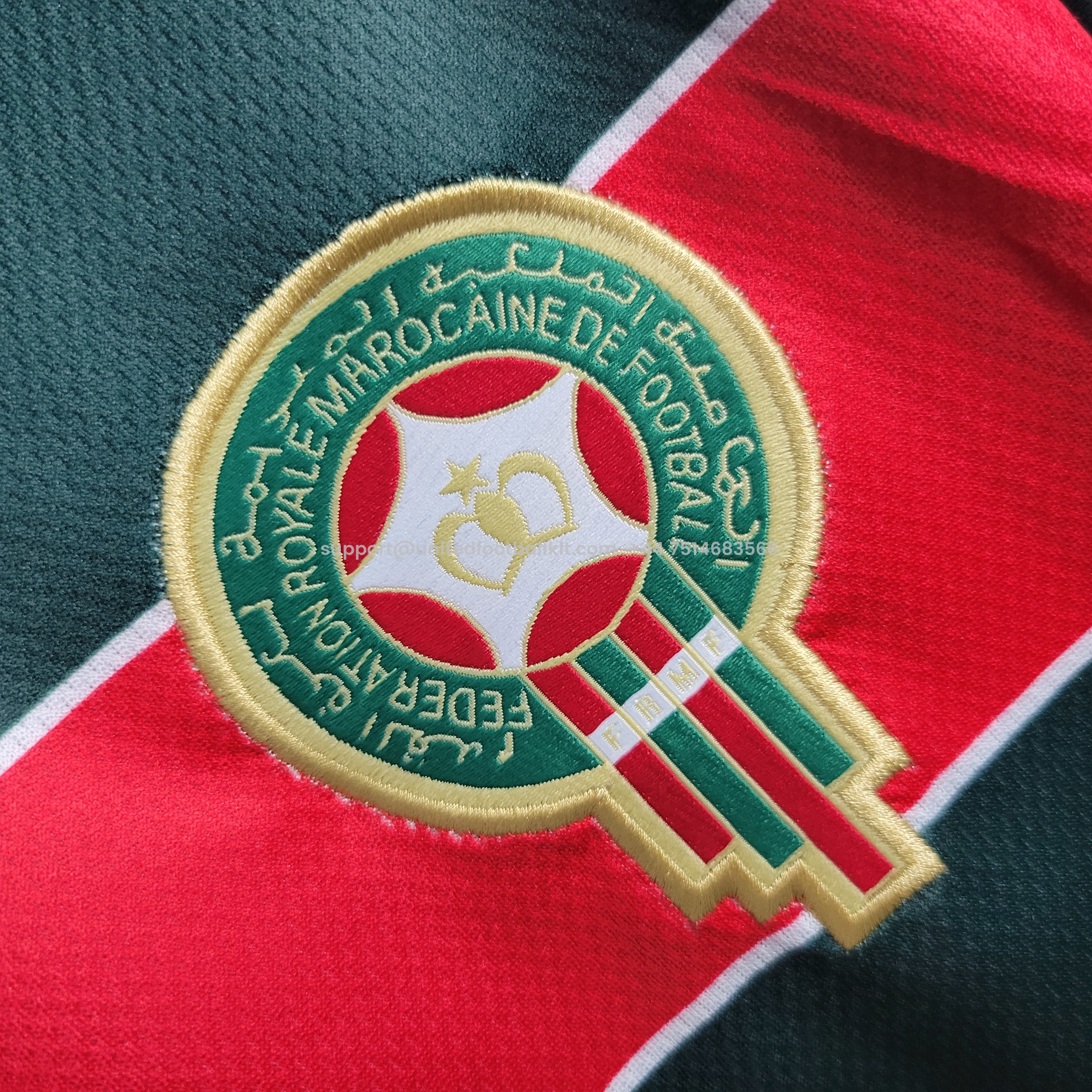 Unitedfootballkit.com | Retro Morocco 1998 Home Stadium Jersey -Customize Name, Number and Patch | Worldwide Shipping
