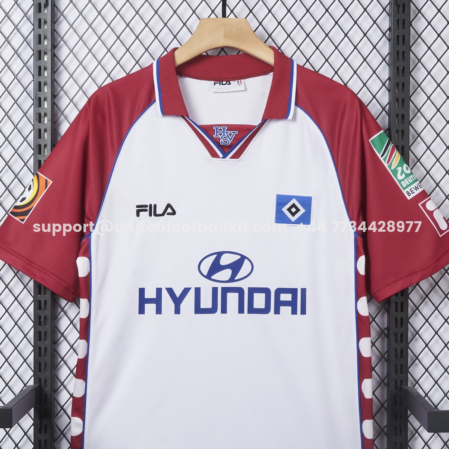 Unitedfootballkit.com | Retro Hamburger SV 1999-00 Home Jersey -Customize Name, Number and Patch | Worldwide Shipping