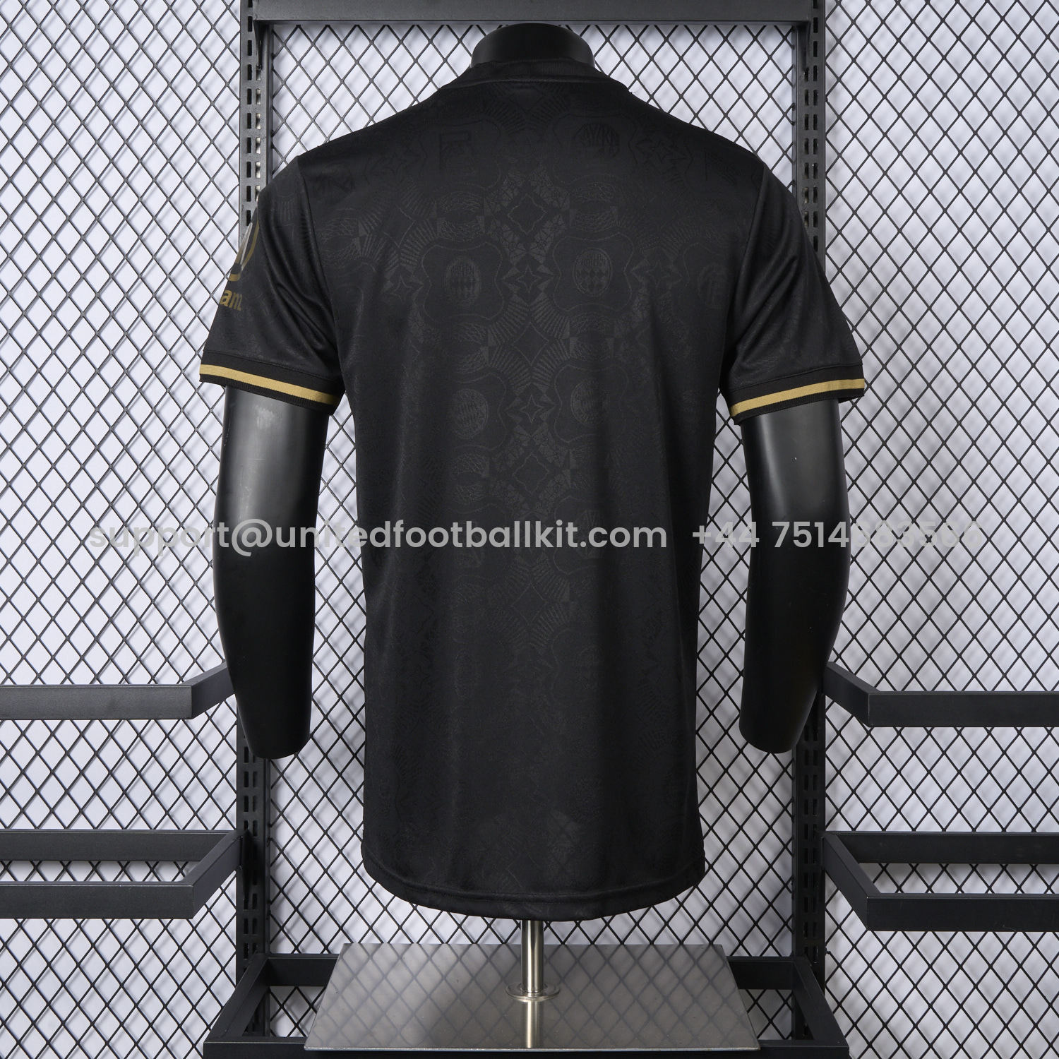 Unitedfootballkit.com | Bayern Munich 2025 Black 125th Anniversary Jersey - Player Version -Customize Name, Number and Patch | Worldwide Shipping