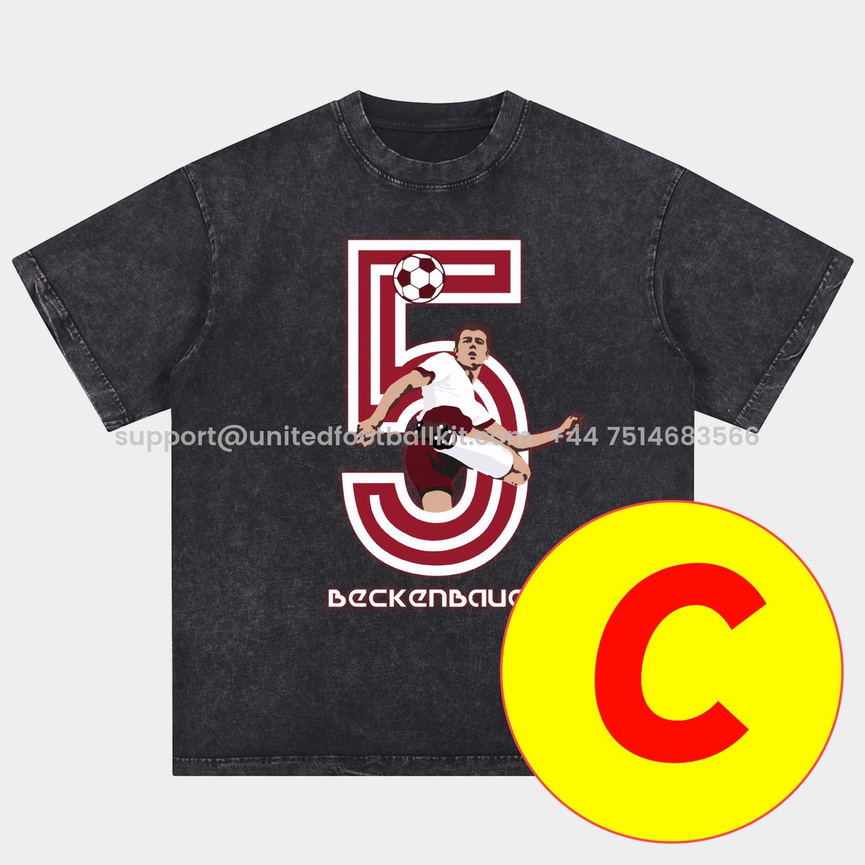 Unitedfootballkit.com | Bayern Munich 125th Legendary Players Oversized Washed T-Shirt -Customize Name, Number and Patch | Worldwide Shipping