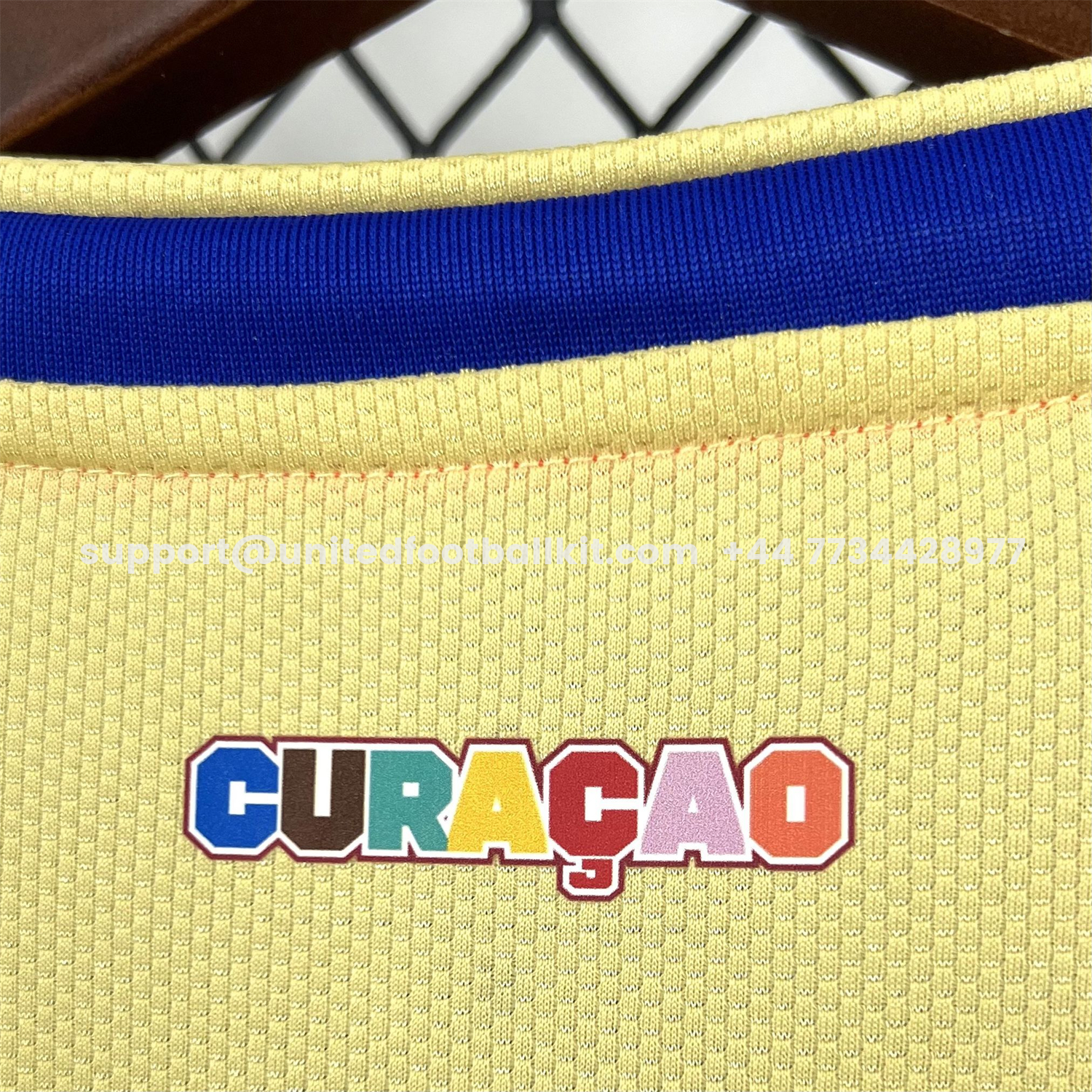 Unitedfootballkit.com | Curaçao 2026 Away Yellow Jersey - Fans Version -Customize Name, Number and Patch | Worldwide Shipping