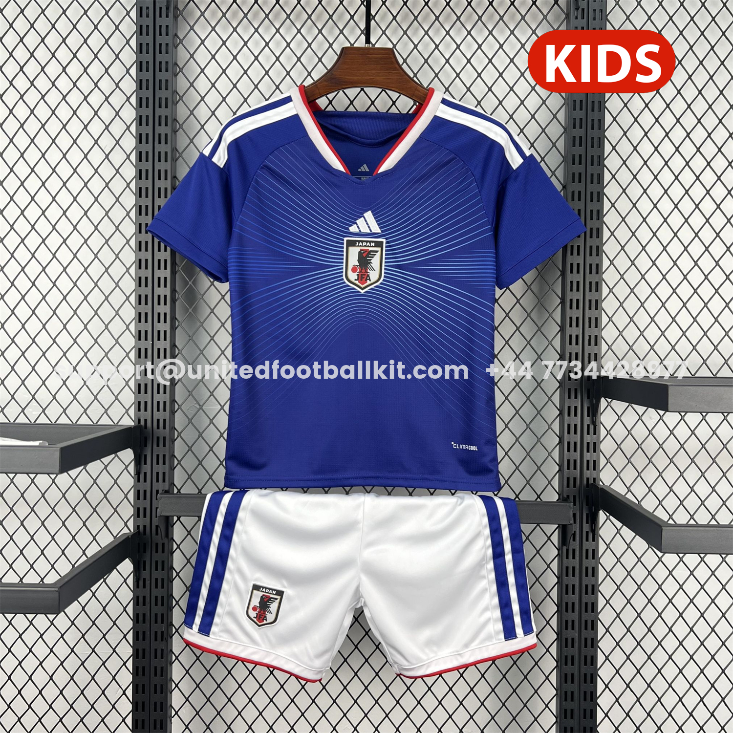 Unitedfootballkit.com | Japan 2026 Home Kids Kit -Customize Name, Number and Patch | Worldwide Shipping
