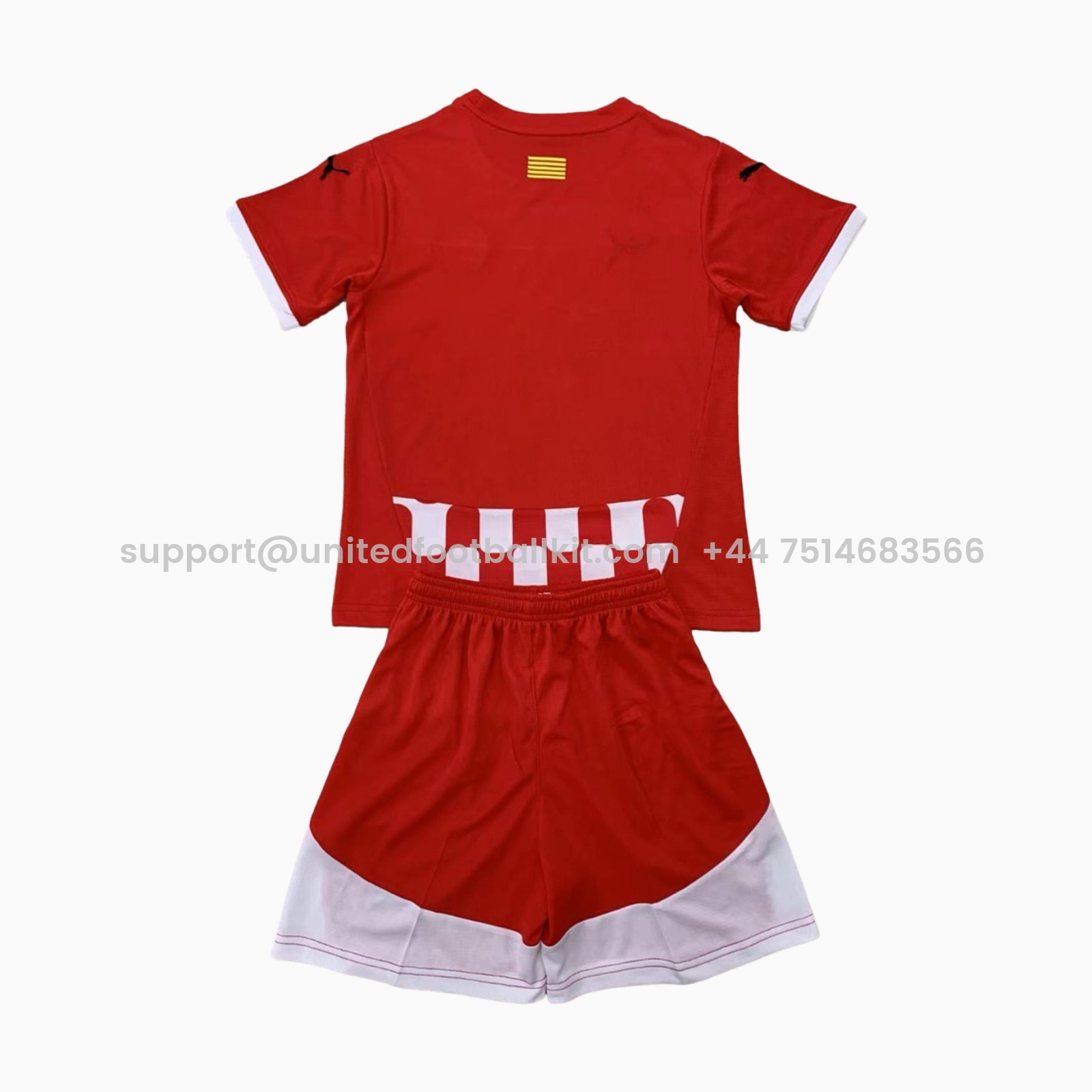 Unitedfootballkit.com | Girona 24-25 Home Men's Adult Jersey Set - Fans Version -Customize Name, Number and Patch | Worldwide Shipping