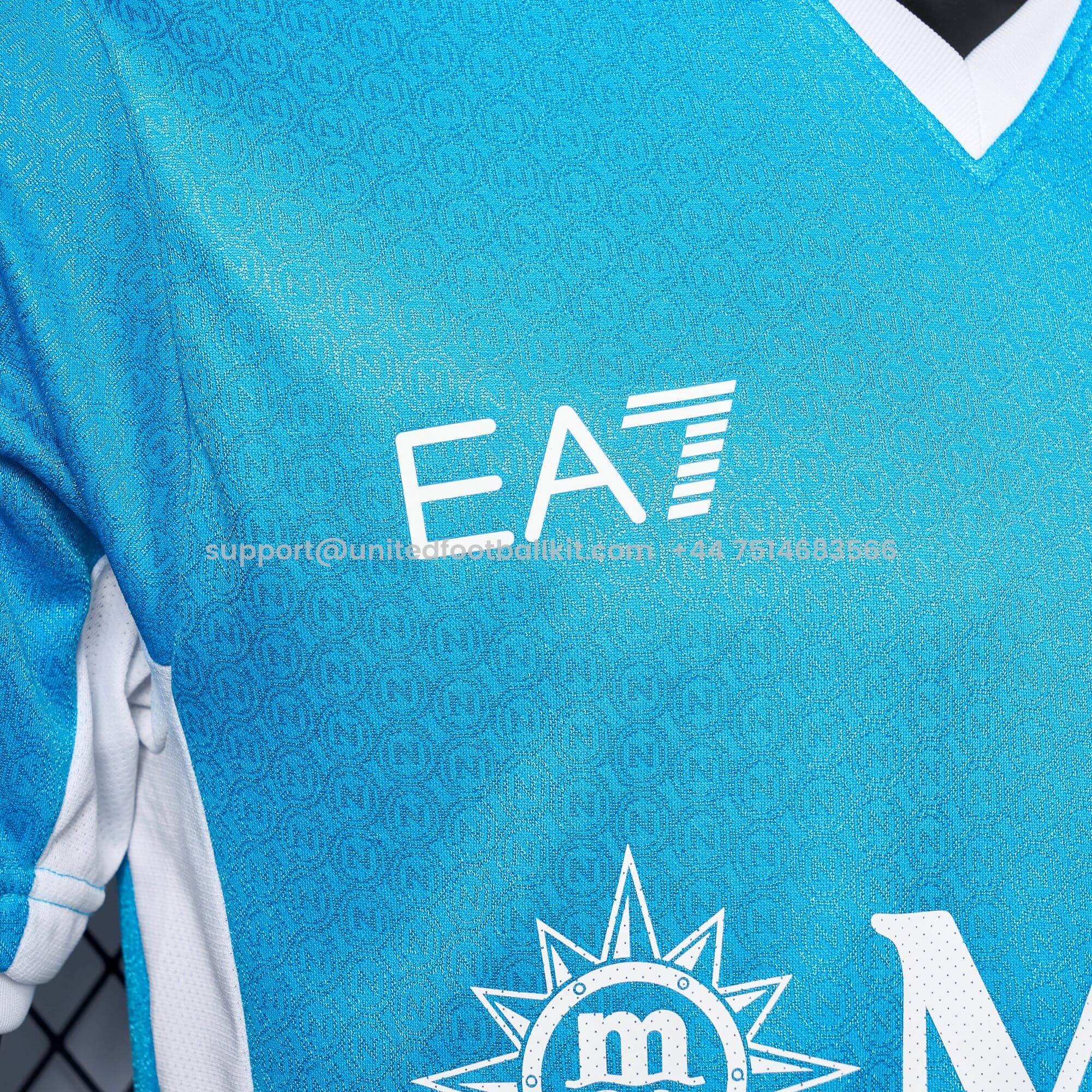 Unitedfootballkit.com | SSC Napoli 24-25 Home Stadium Jersey - Player Version -Customize Name, Number and Patch | Worldwide Shipping