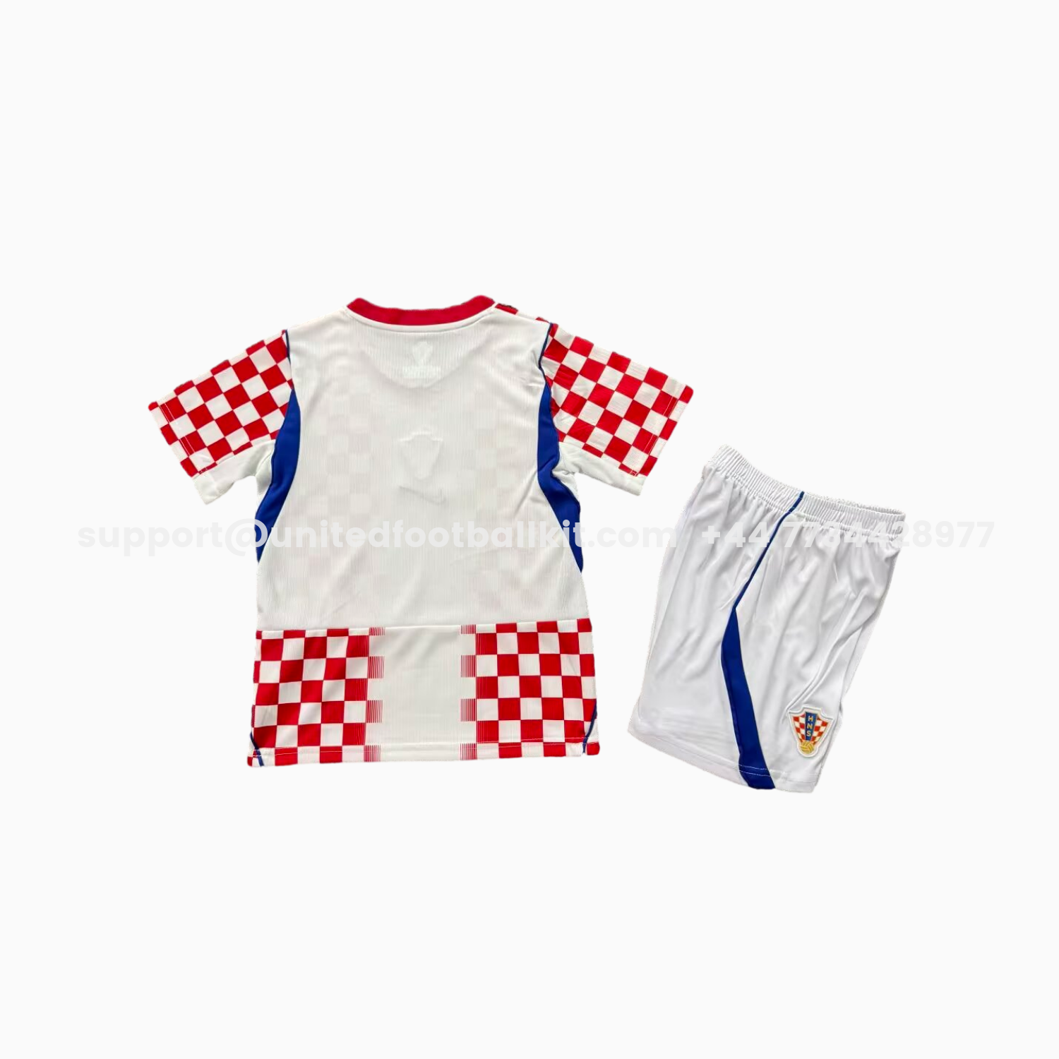 Unitedfootballkit.com | Croatia 2026 Home Kids Kit -Customize Name, Number and Patch | Worldwide Shipping