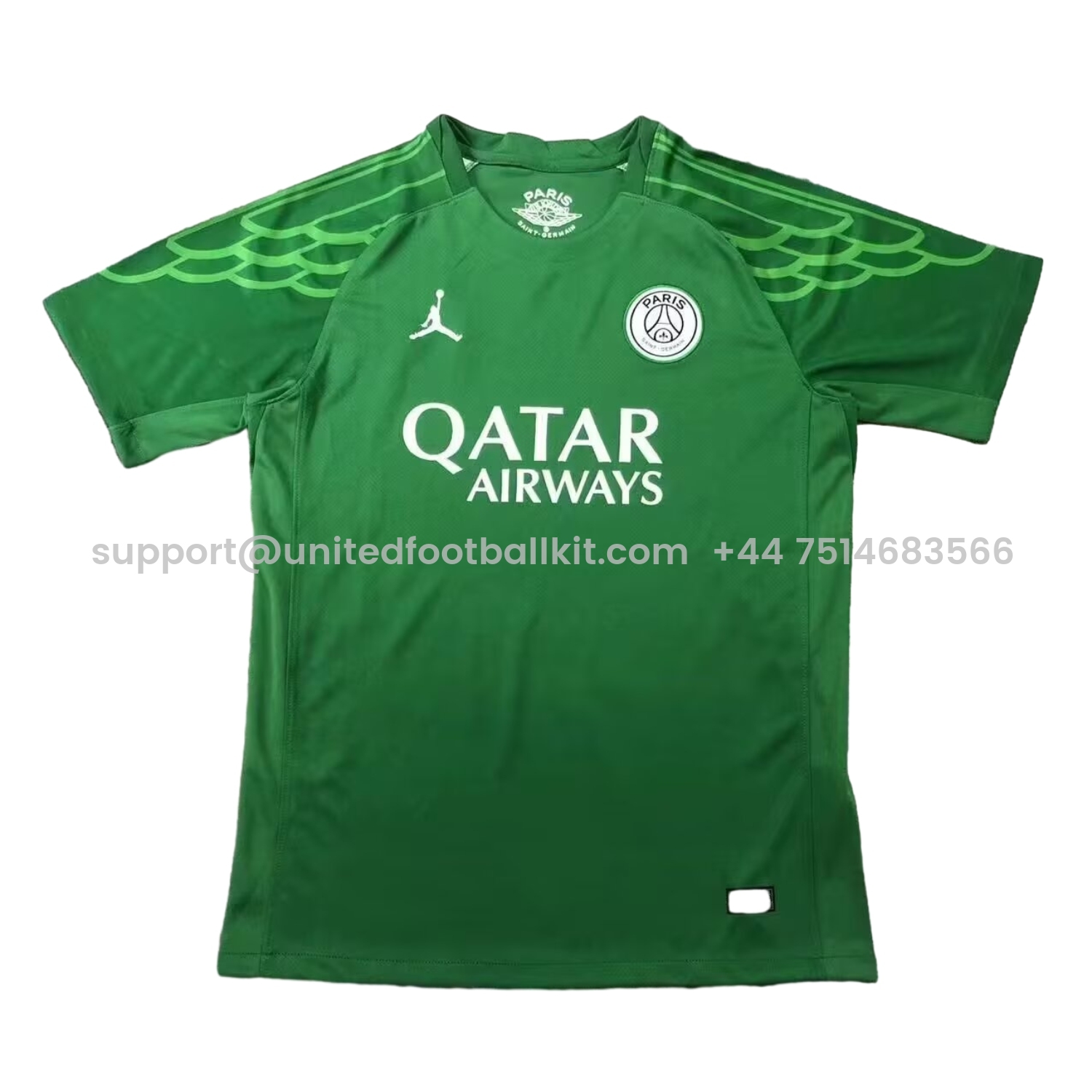 Unitedfootballkit.com | Paris Saint-Germain PSG 24-25 Goalkeeper 5 Green Jersey - Fans Version -Customize Name, Number and Patch | Worldwide Shipping