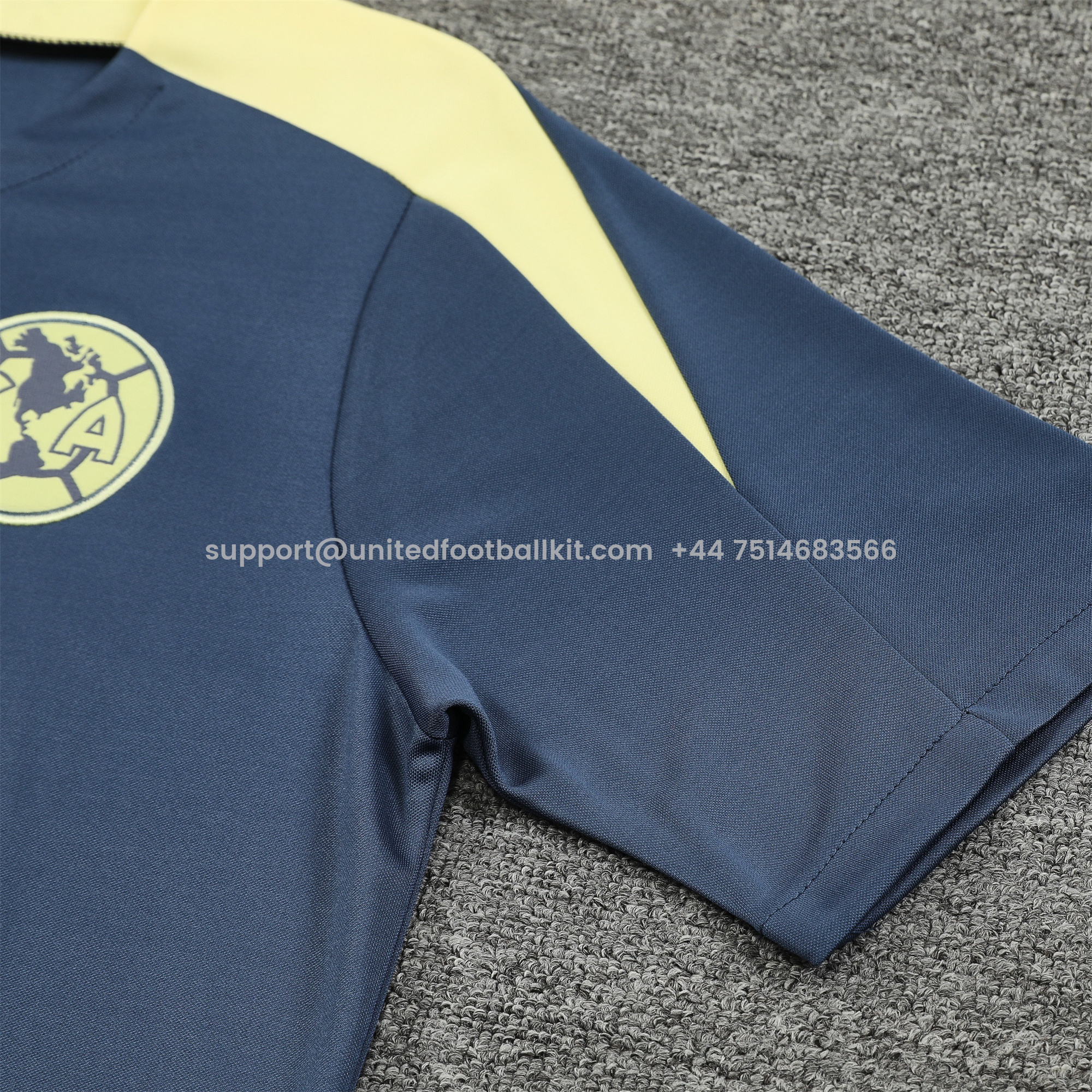 Unitedfootballkit.com | Club América 24-25 Short-Sleeve Training Set - Grey Top & Shorts -Customize Name, Number and Patch | Worldwide Shipping