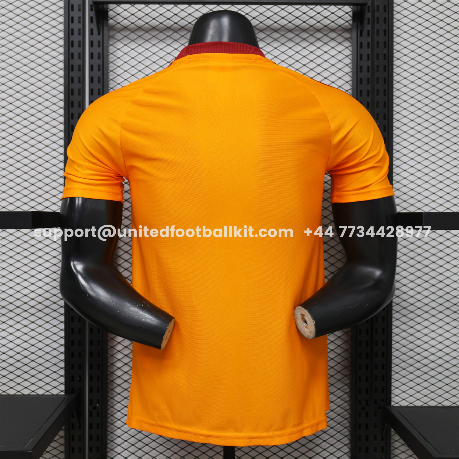 Unitedfootballkit.com | AS Roma 25-26 Retro Casual Style Orange Special Jersey - Player Version -Customize Name, Number and Patch | Worldwide Shipping