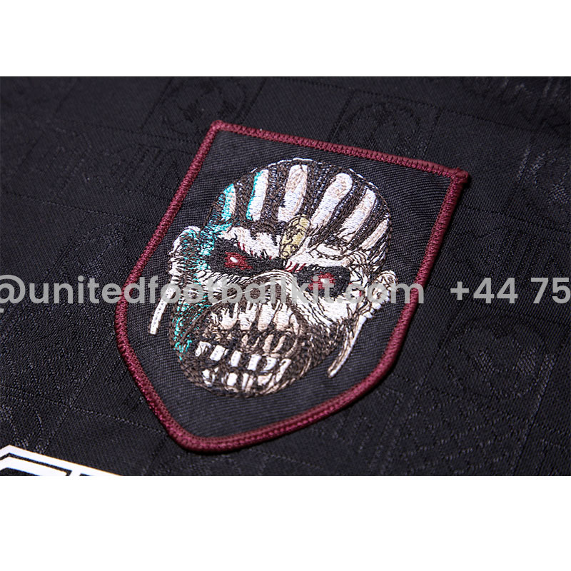 Unitedfootballkit.com | Retro Iron Maiden 2016 Black Jersey -Customize Name, Number and Patch | Worldwide Shipping