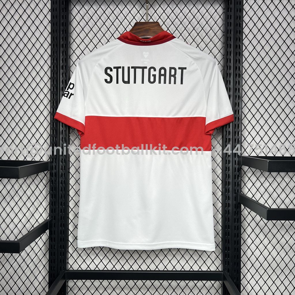 Unitedfootballkit.com | VfB Stuttgart 24-25 Home Stadium Jersey - Fans Version -Customize Name, Number and Patch | Worldwide Shipping
