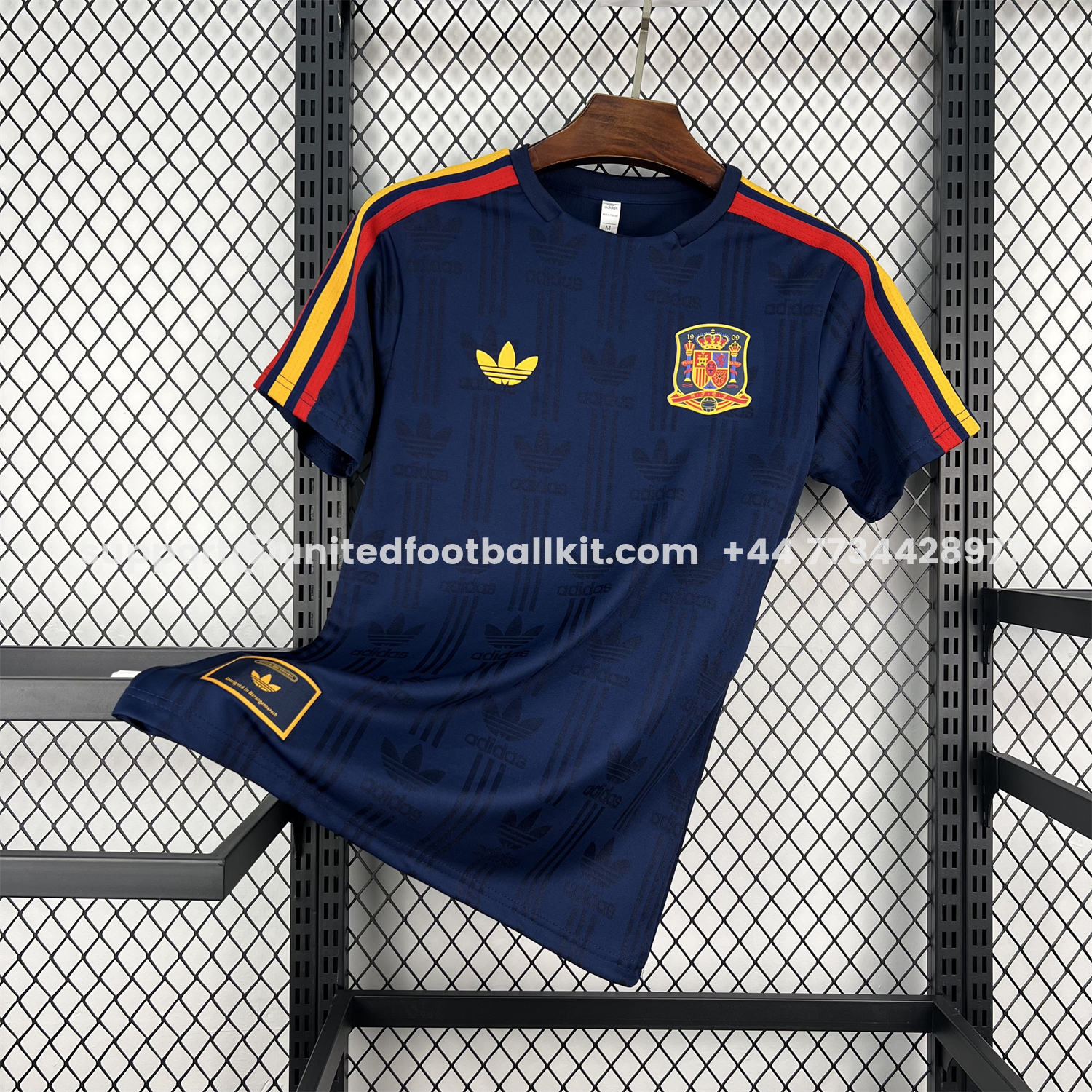 Spain 2026 Dark Blue With Red Accents Special Jersey - Fans Version:football jersey mysite: unitedjerseyfootball 邓江浪:football