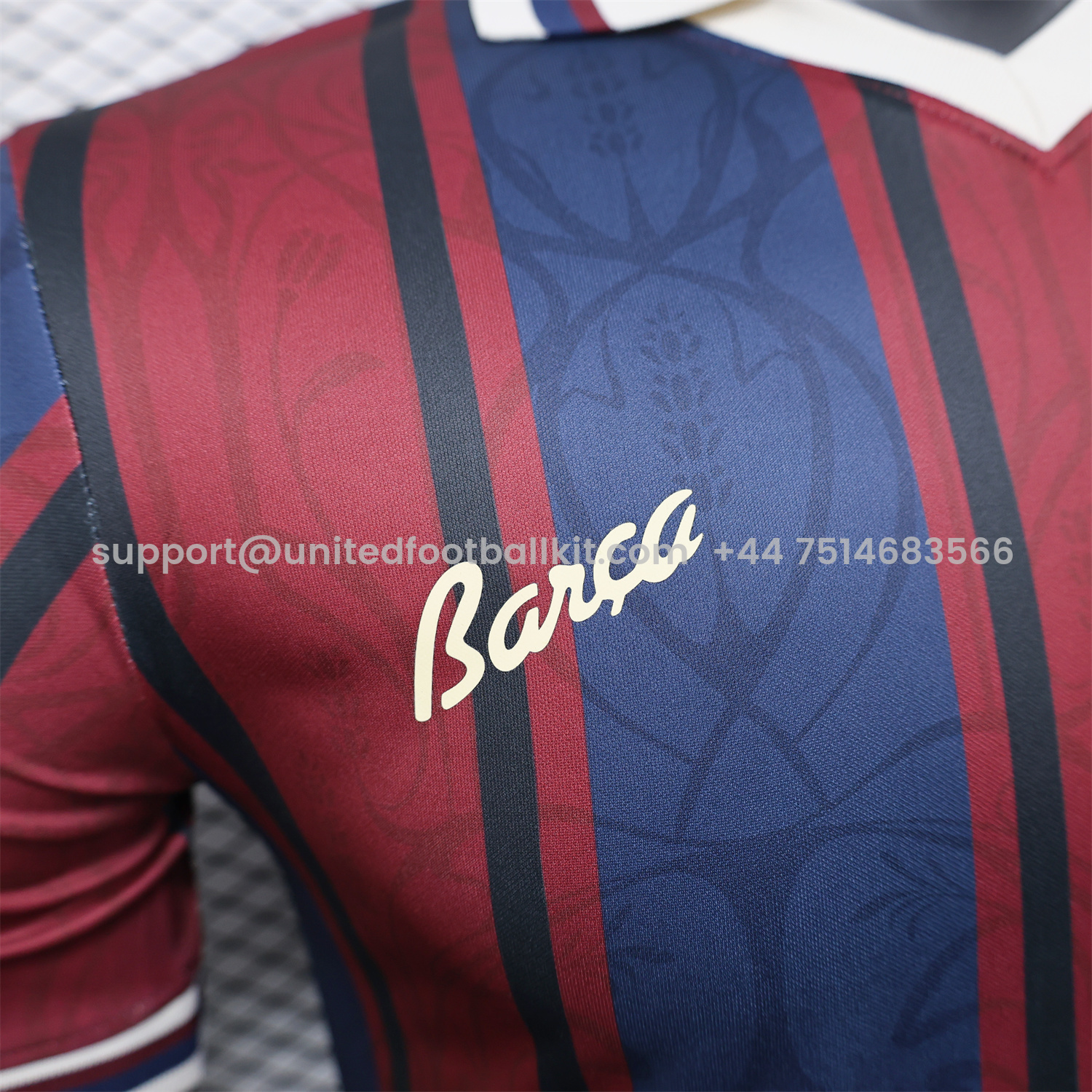 Unitedfootballkit.com | Barcelona 25-26 125th Anniversary Retro Style Jersey - Player Version -Customize Name, Number and Patch | Worldwide Shipping